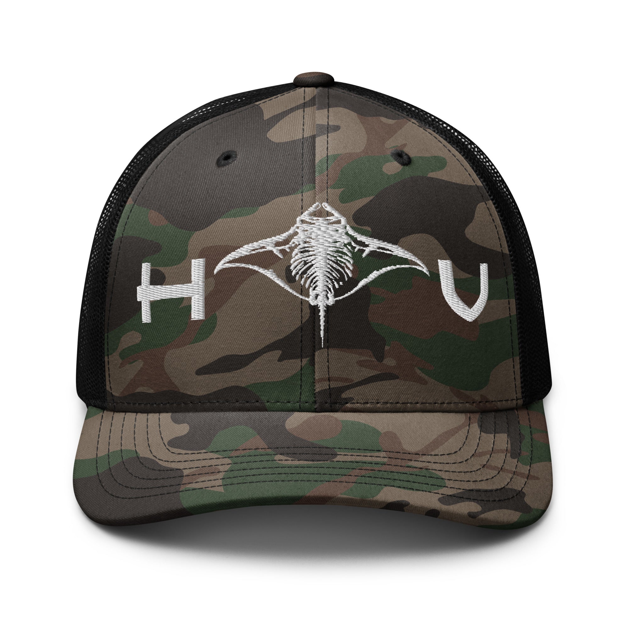 Manta Ray Camouflage Trucker Hat - Hawaiian Vikings