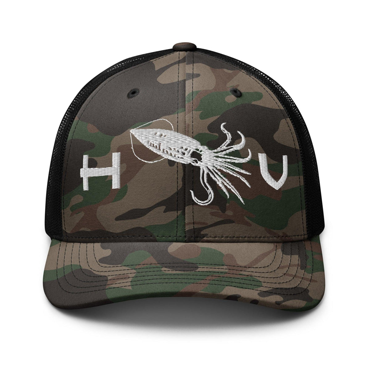 Squid Camouflage Trucker Hat - Hawaiian Vikings