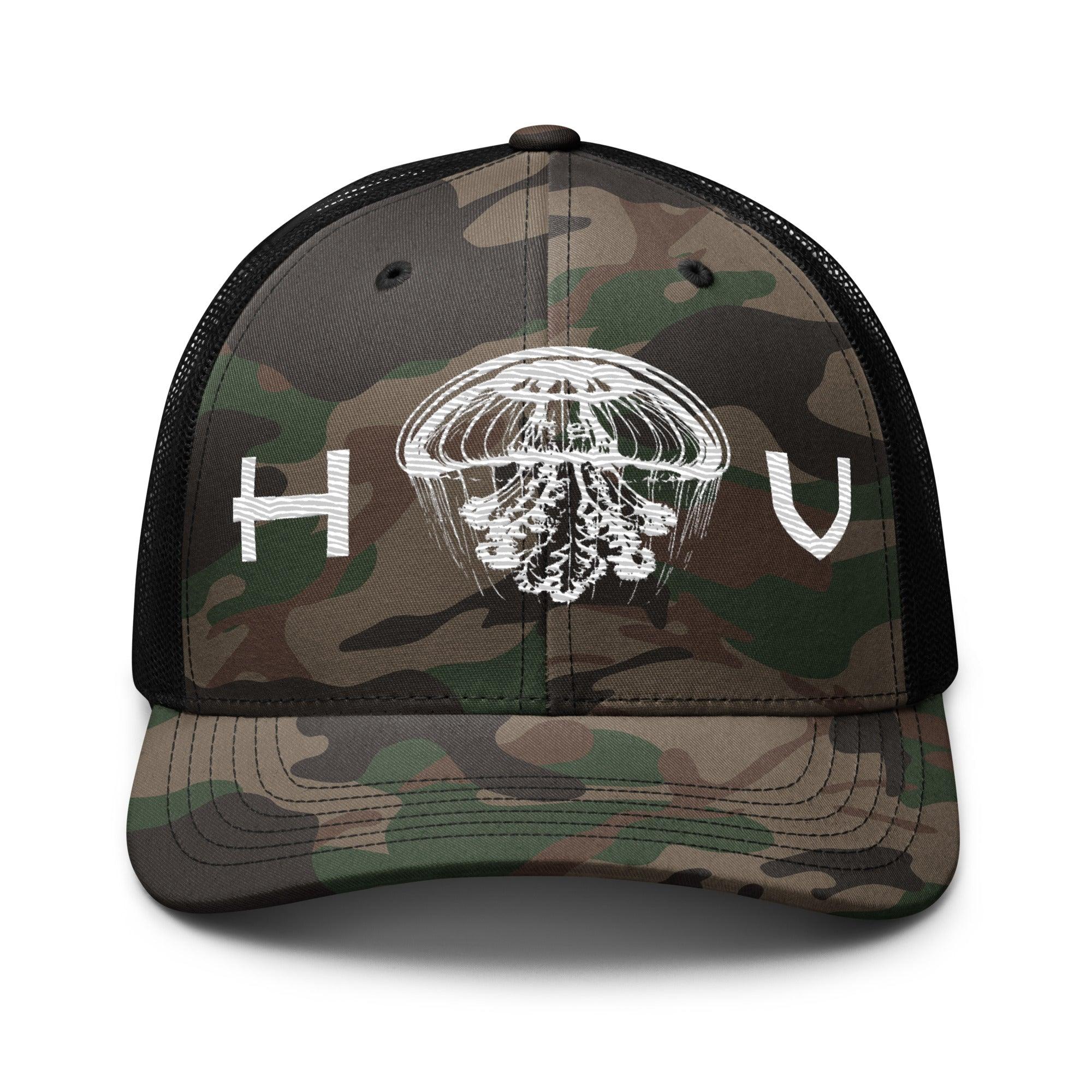 Jellyfish Camouflage Trucker Hat - Hawaiian Vikings