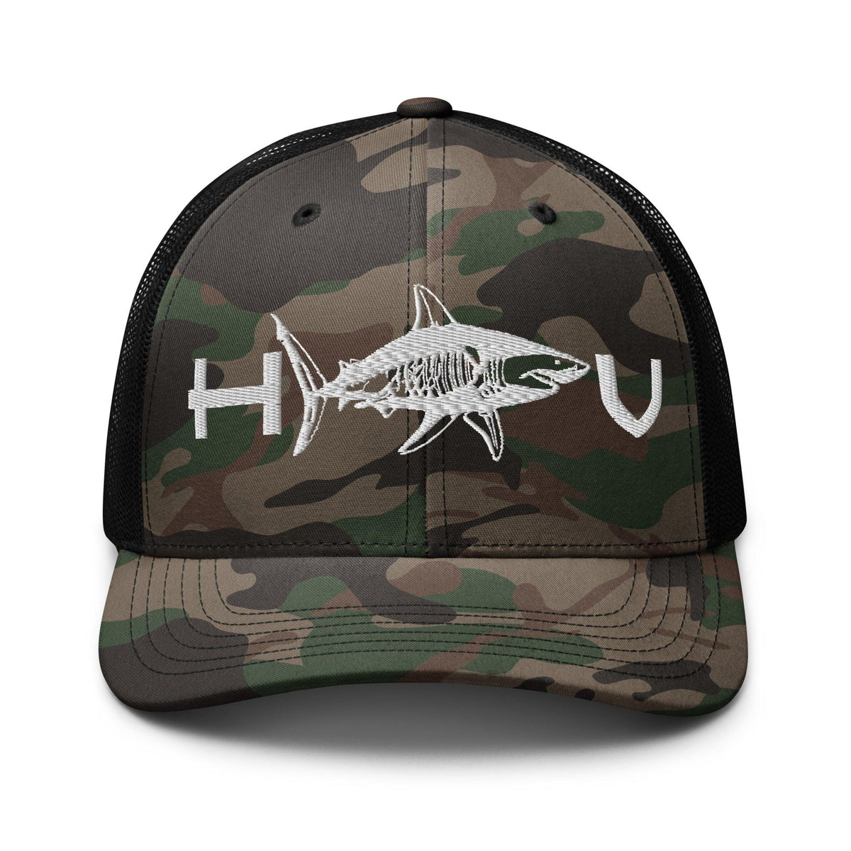 Shark Camouflage Trucker Hat - Hawaiian Vikings