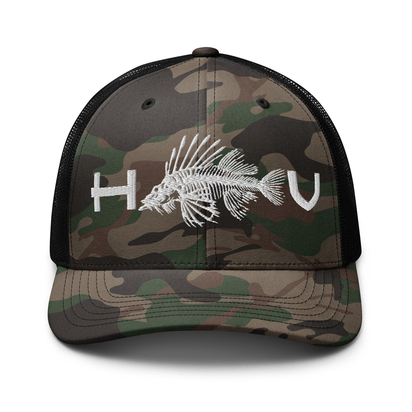 Dragonfish Camouflage Trucker Hat - Hawaiian Vikings