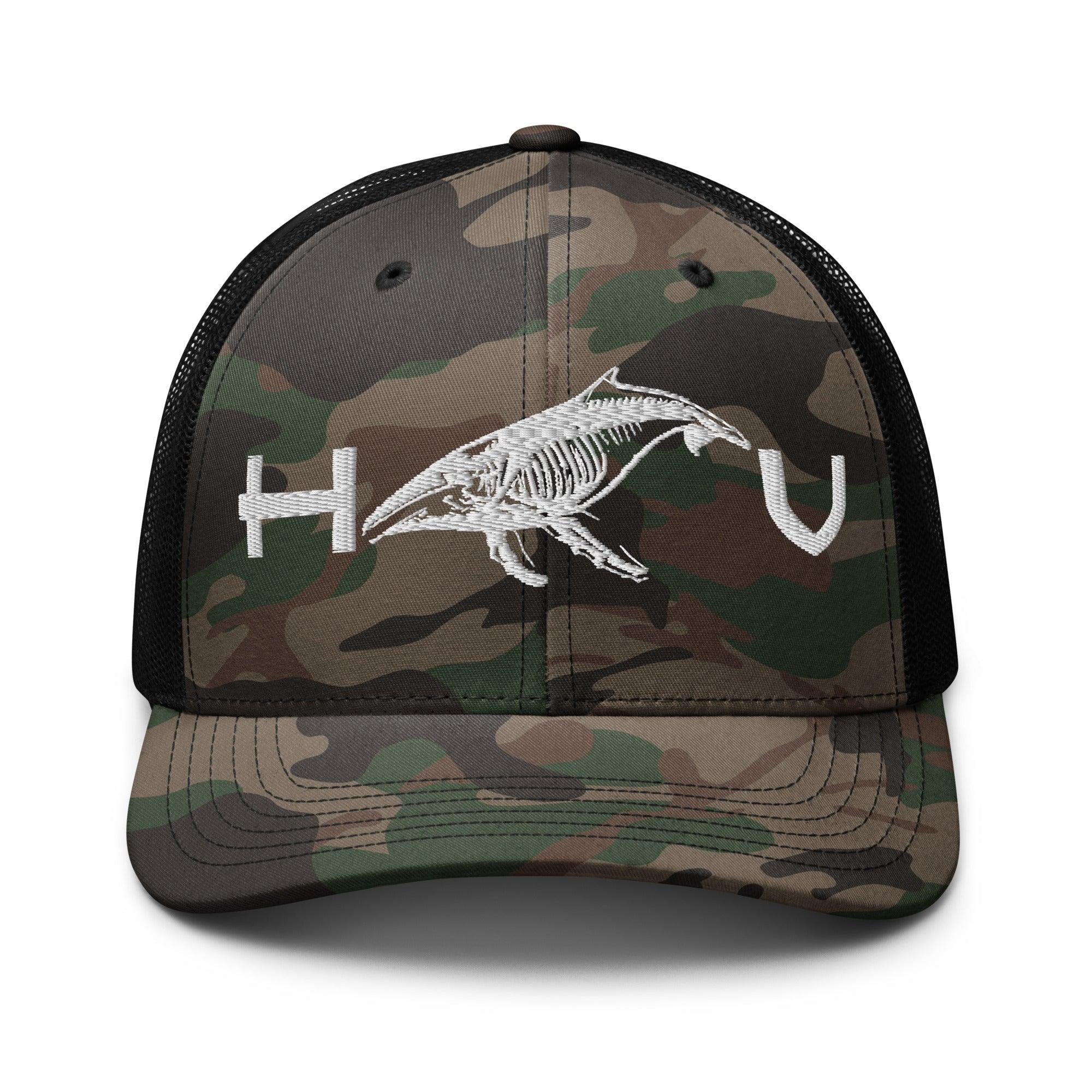 Humpback Whale Camouflage Trucker Hat - Hawaiian Vikings