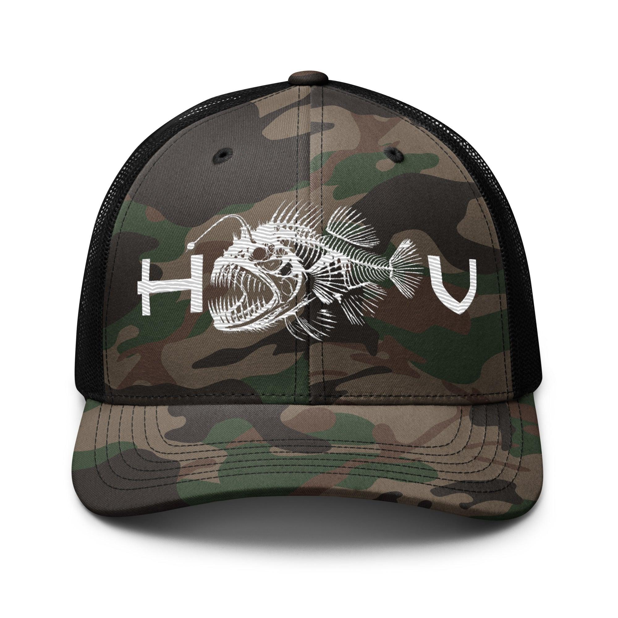 Anglerfish Camouflage Trucker Hat - Hawaiian Vikings