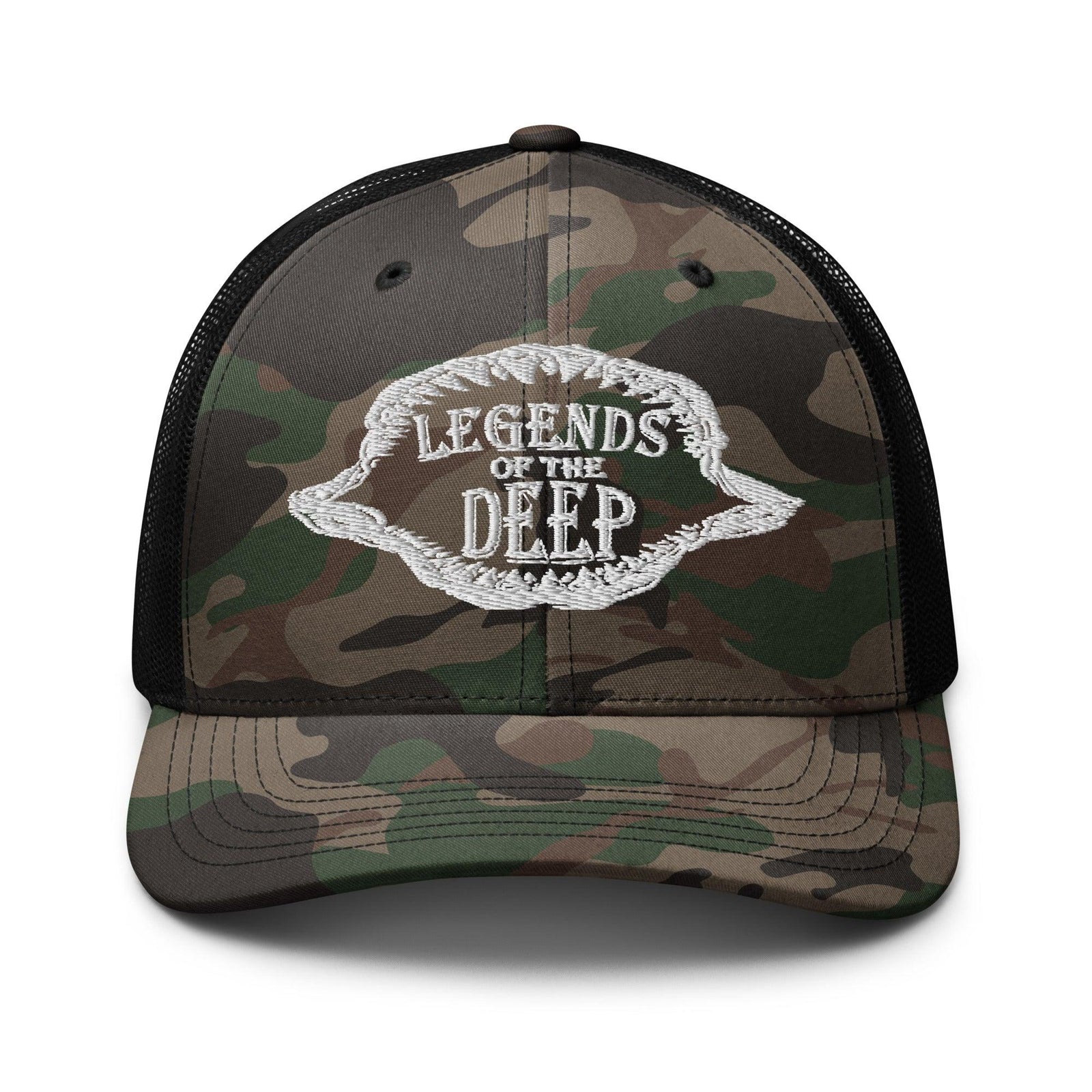 Legends of the Deep Camouflage Trucker Hat - Hawaiian Vikings