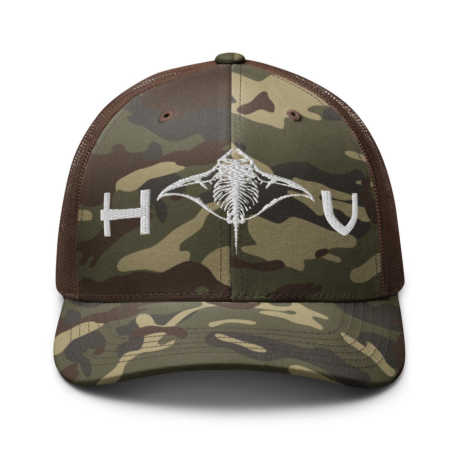 Manta Ray Camouflage Trucker Hat - Hawaiian Vikings