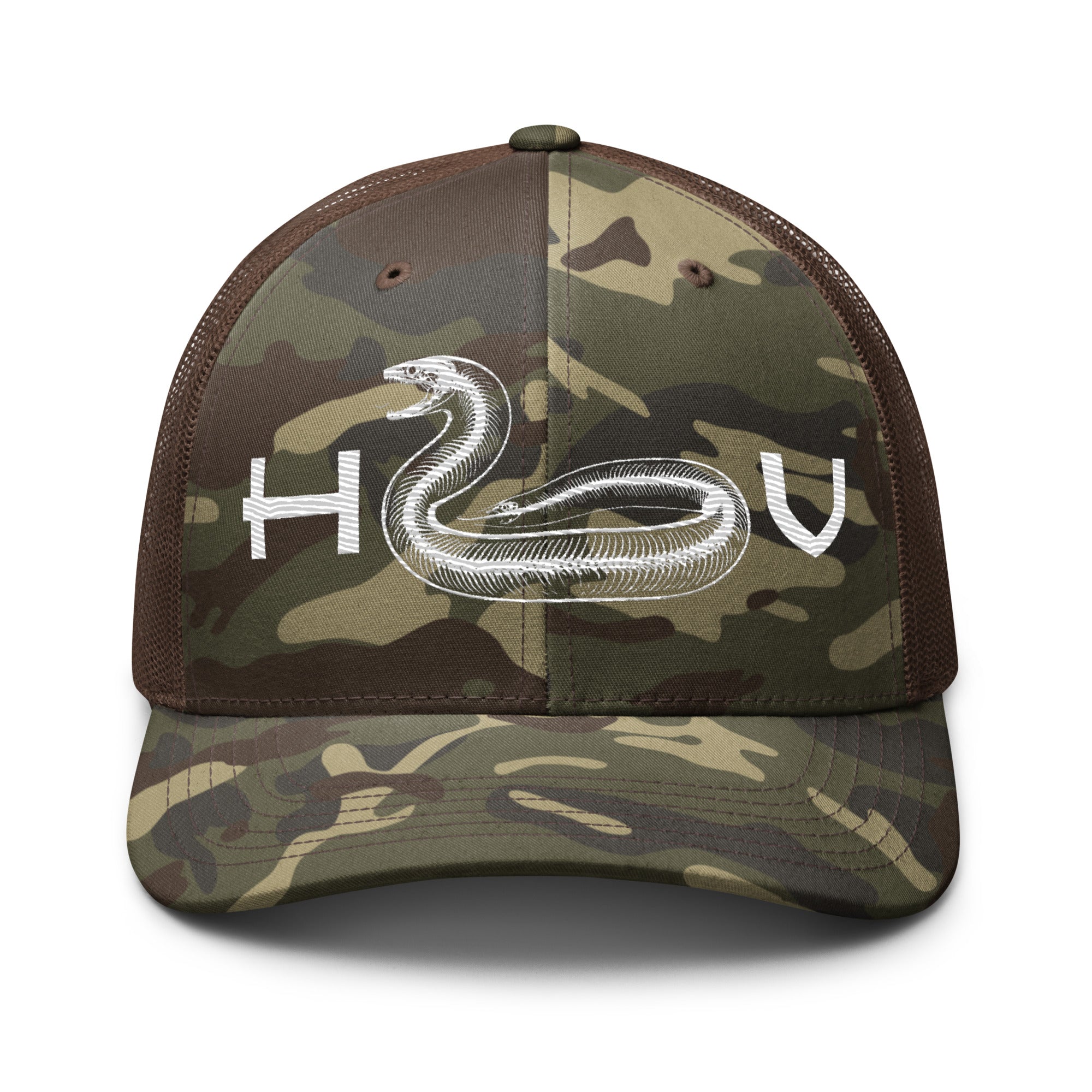 Eel Camouflage Trucker Hat - Hawaiian Vikings