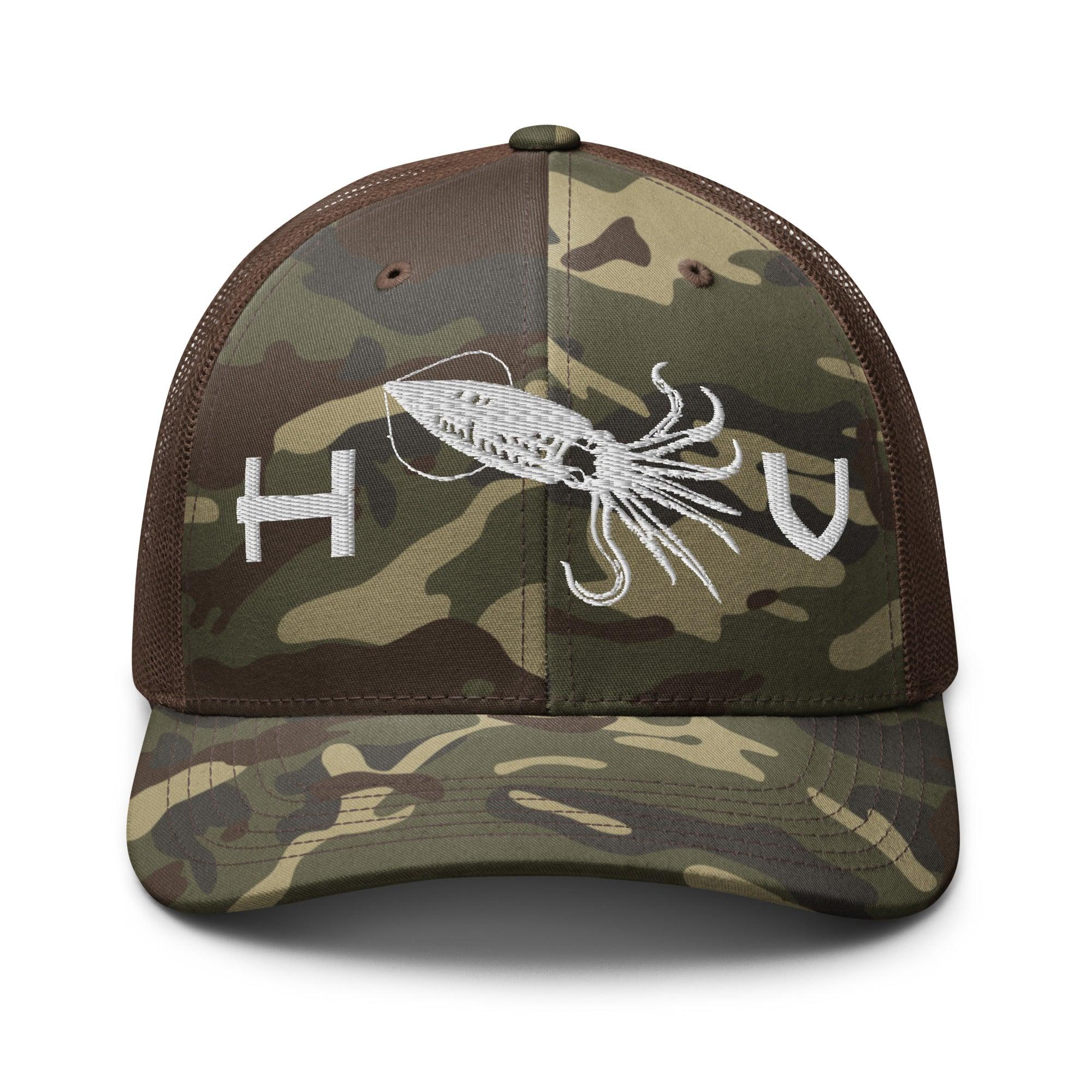 Squid Camouflage Trucker Hat - Hawaiian Vikings