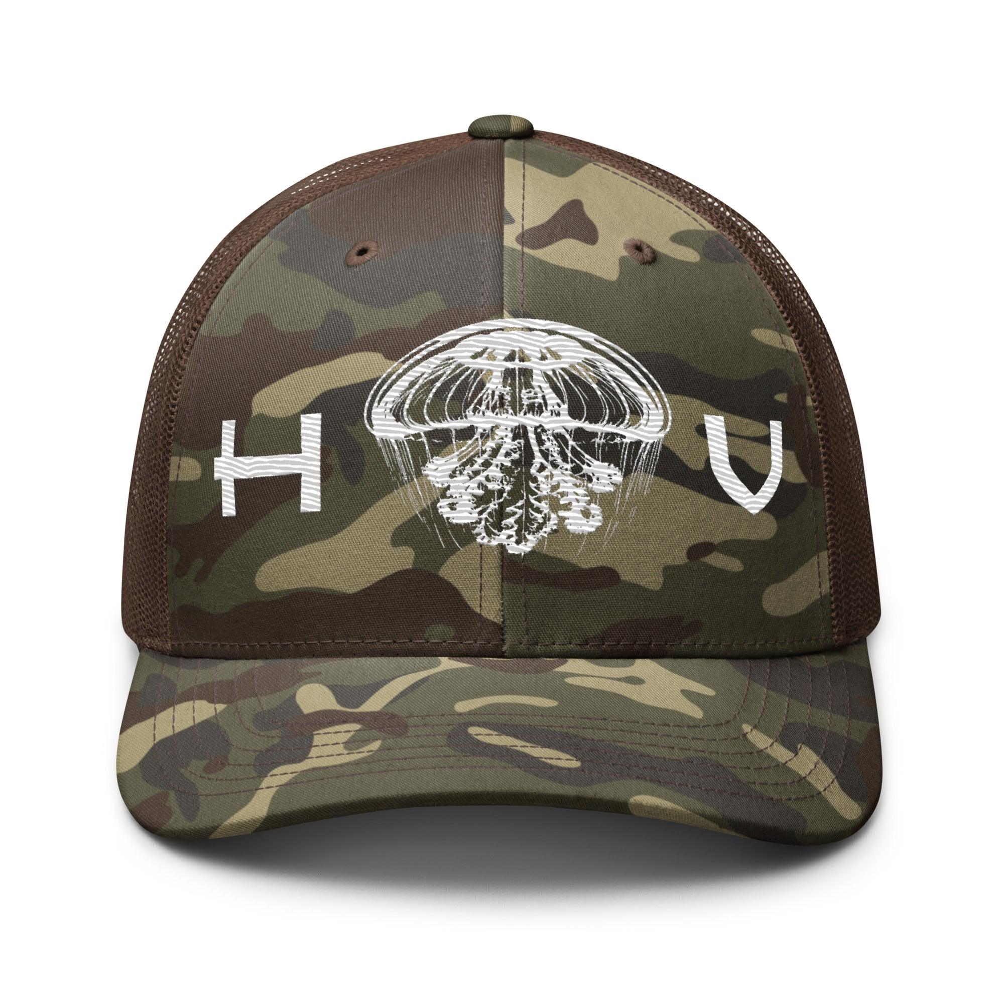 Jellyfish Camouflage Trucker Hat - Hawaiian Vikings