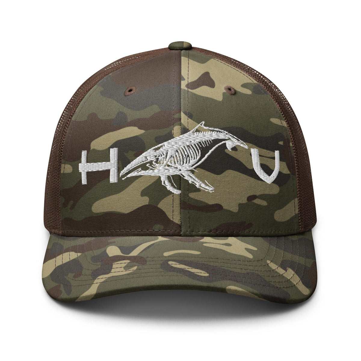 Humpback Whale Camouflage Trucker Hat - Hawaiian Vikings