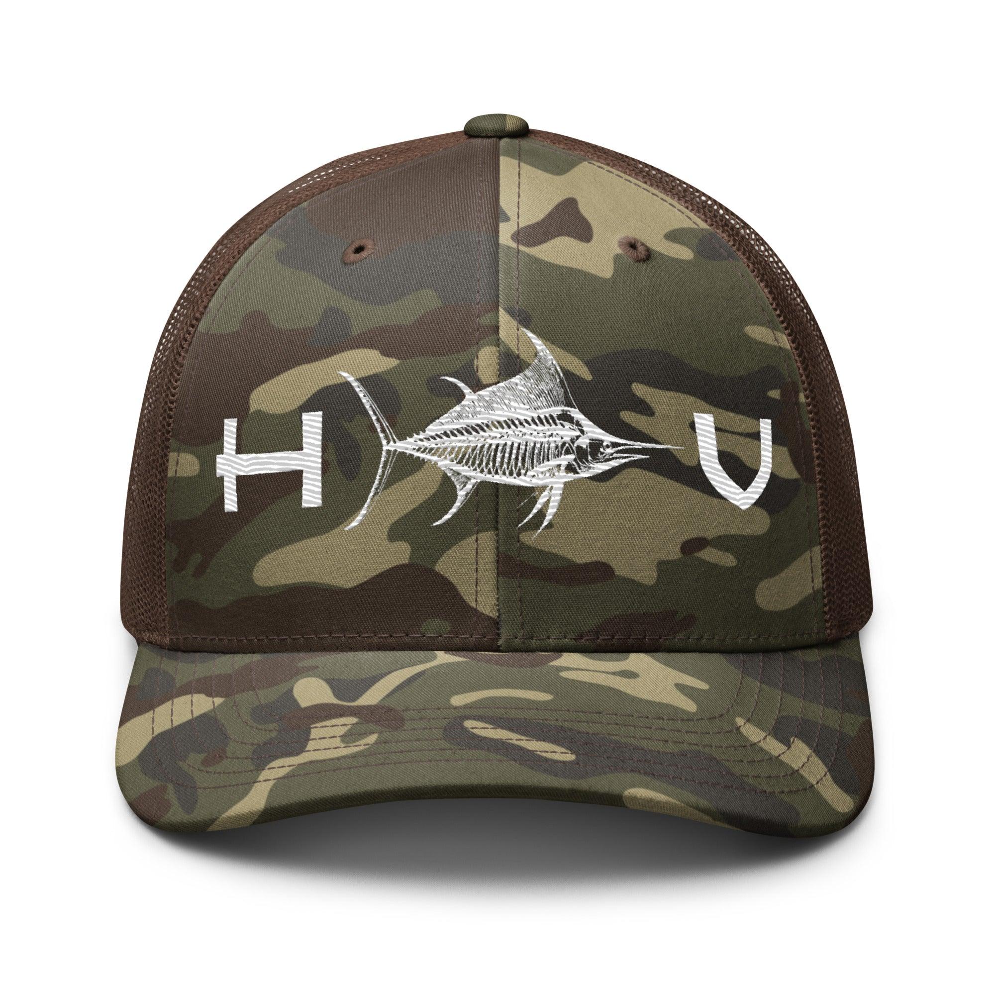 Marlin Camouflage Trucker Hat - Hawaiian Vikings