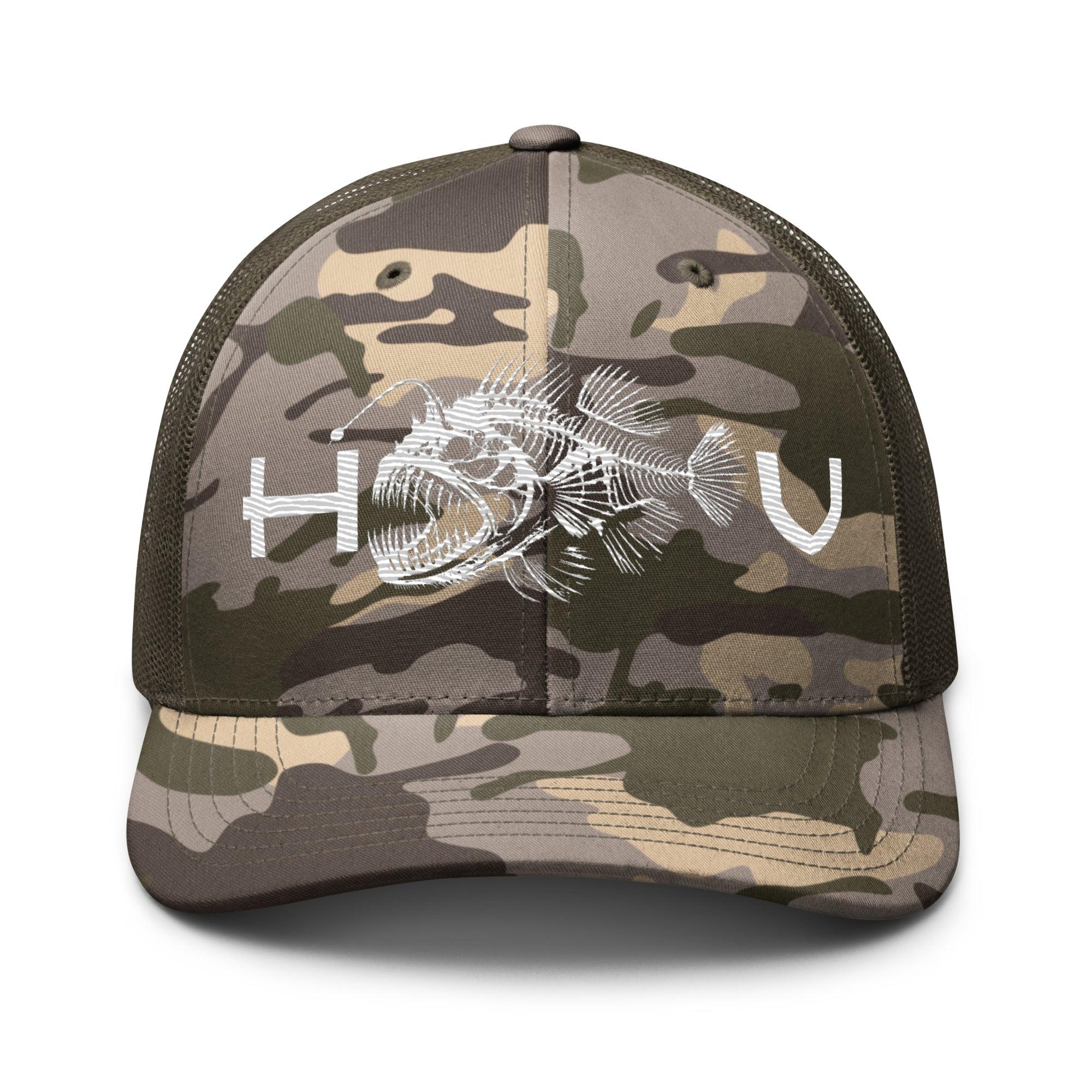 Anglerfish Camouflage Trucker Hat - Hawaiian Vikings