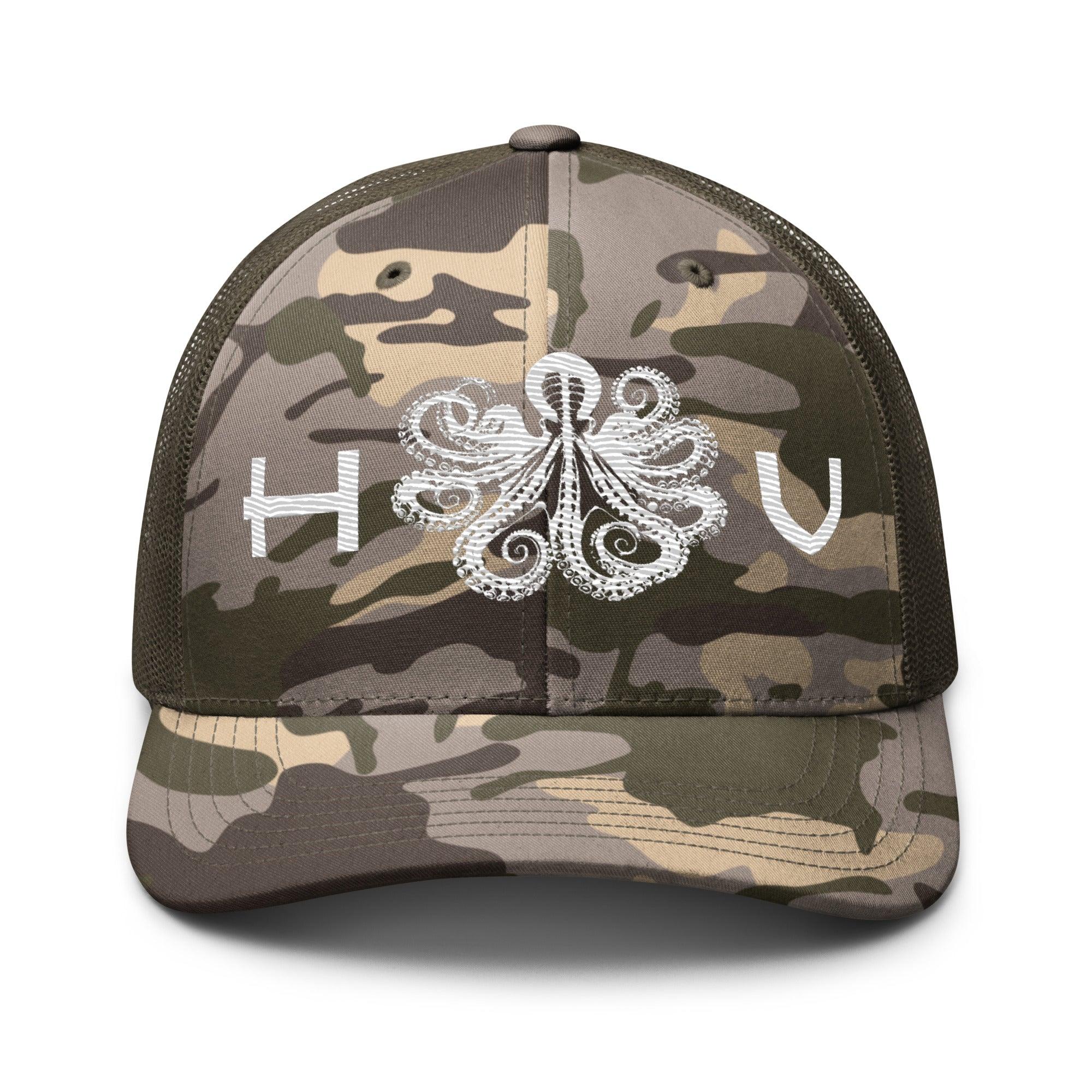 Octopus Camouflage Trucker Hat - Hawaiian Vikings