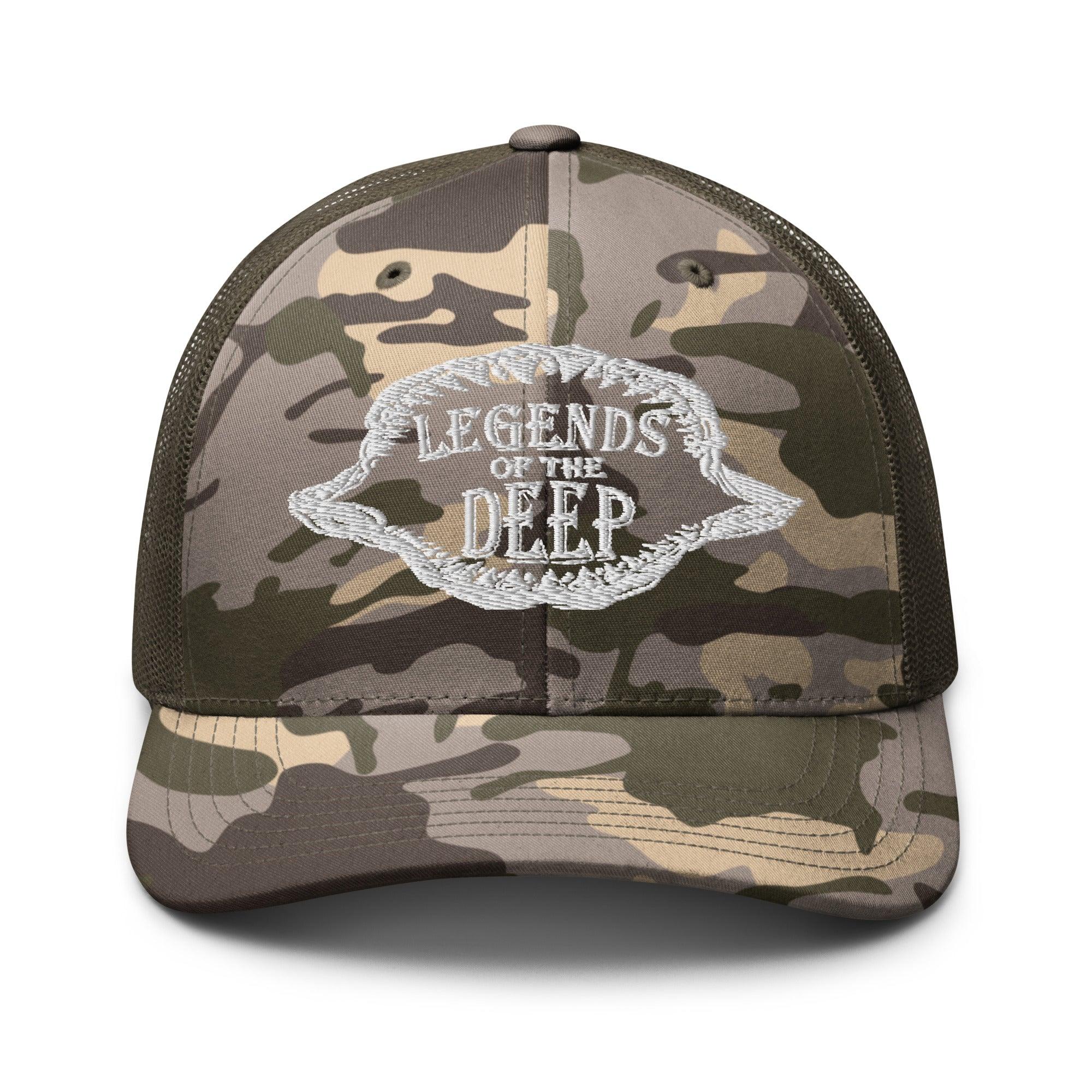 Legends of the Deep Camouflage Trucker Hat - Hawaiian Vikings