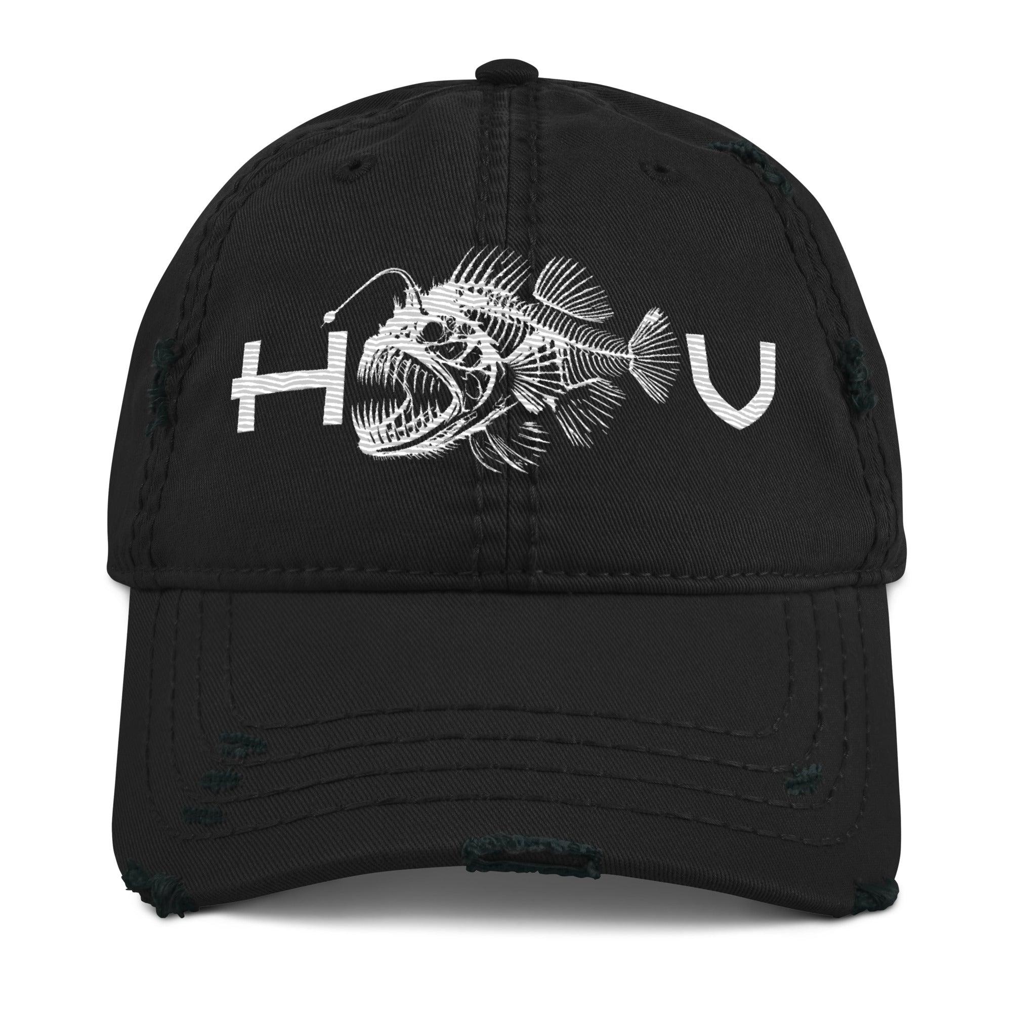 Anglerfish Distressed Dad Hat - Hawaiian Vikings