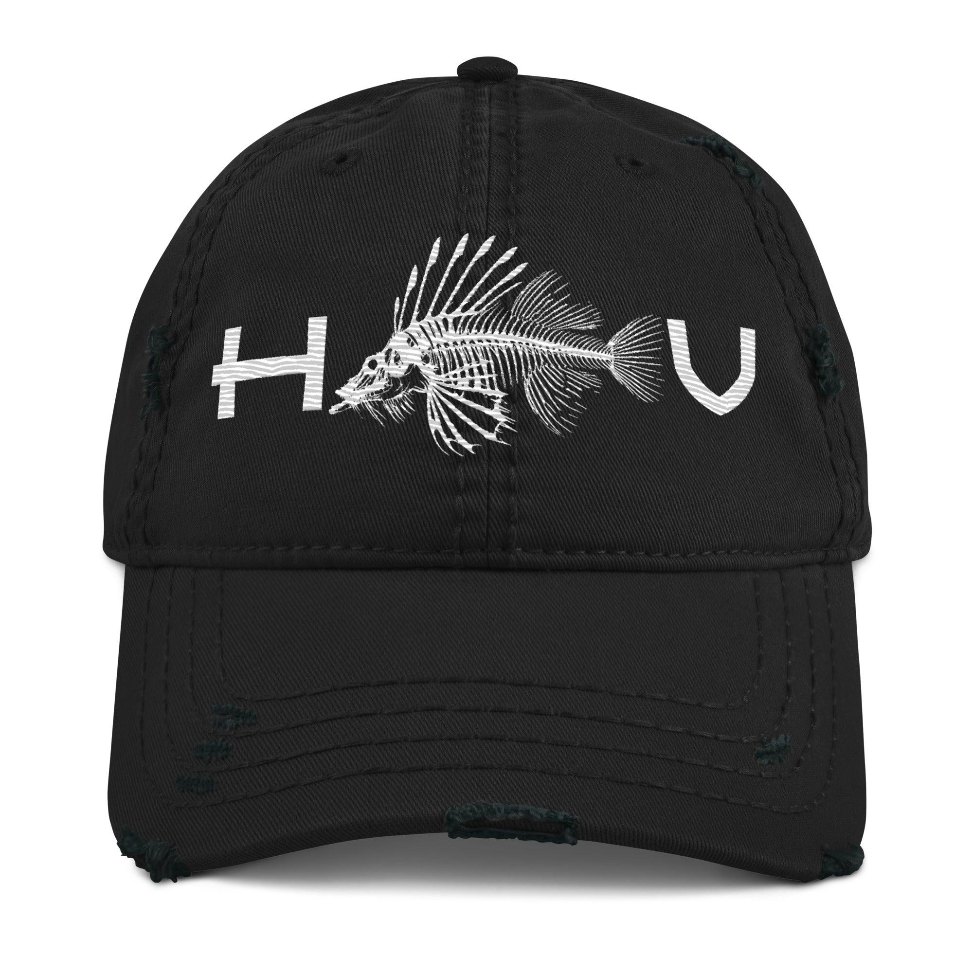 Dragonfish Distressed Dad Hat - Hawaiian Vikings