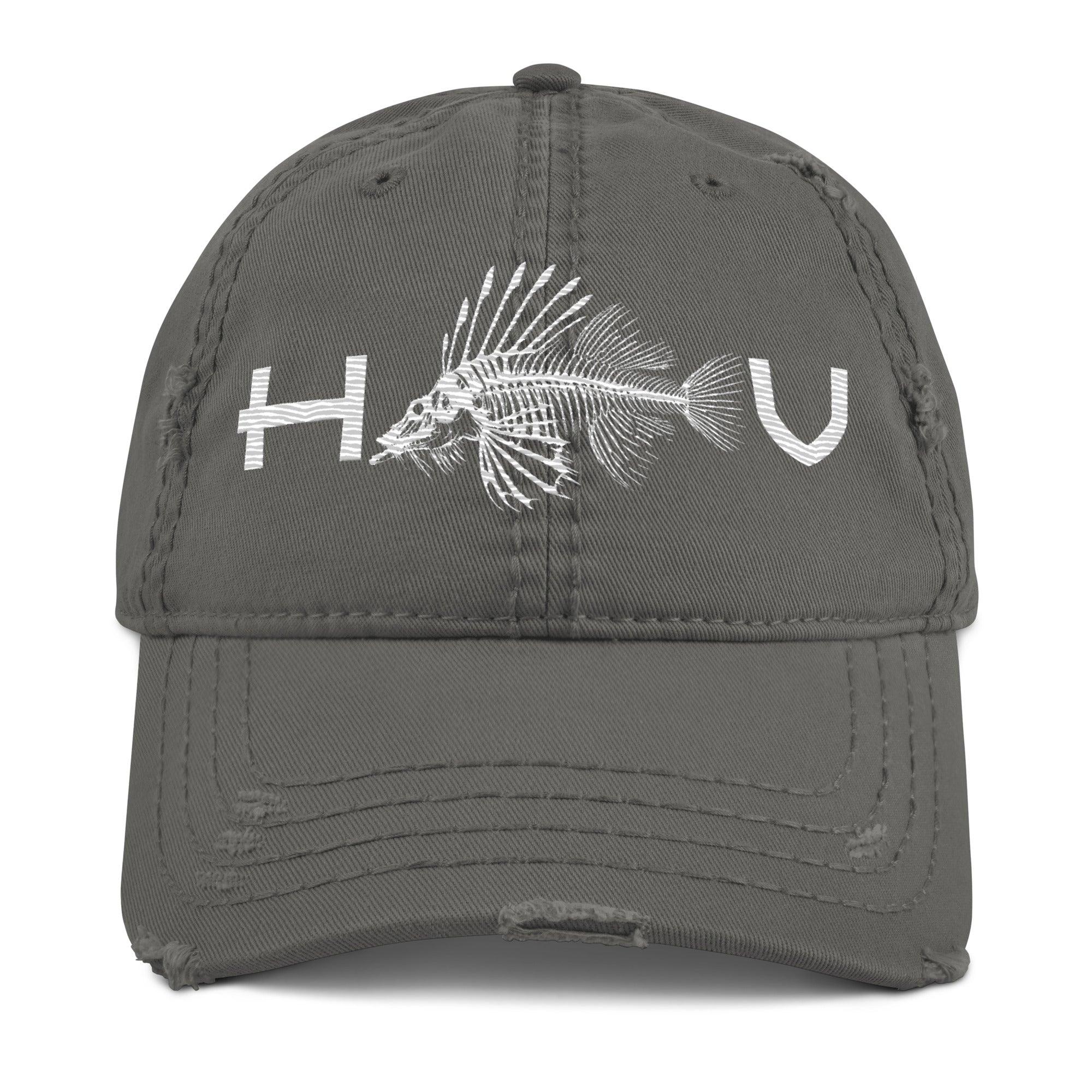 Dragonfish Distressed Dad Hat - Hawaiian Vikings