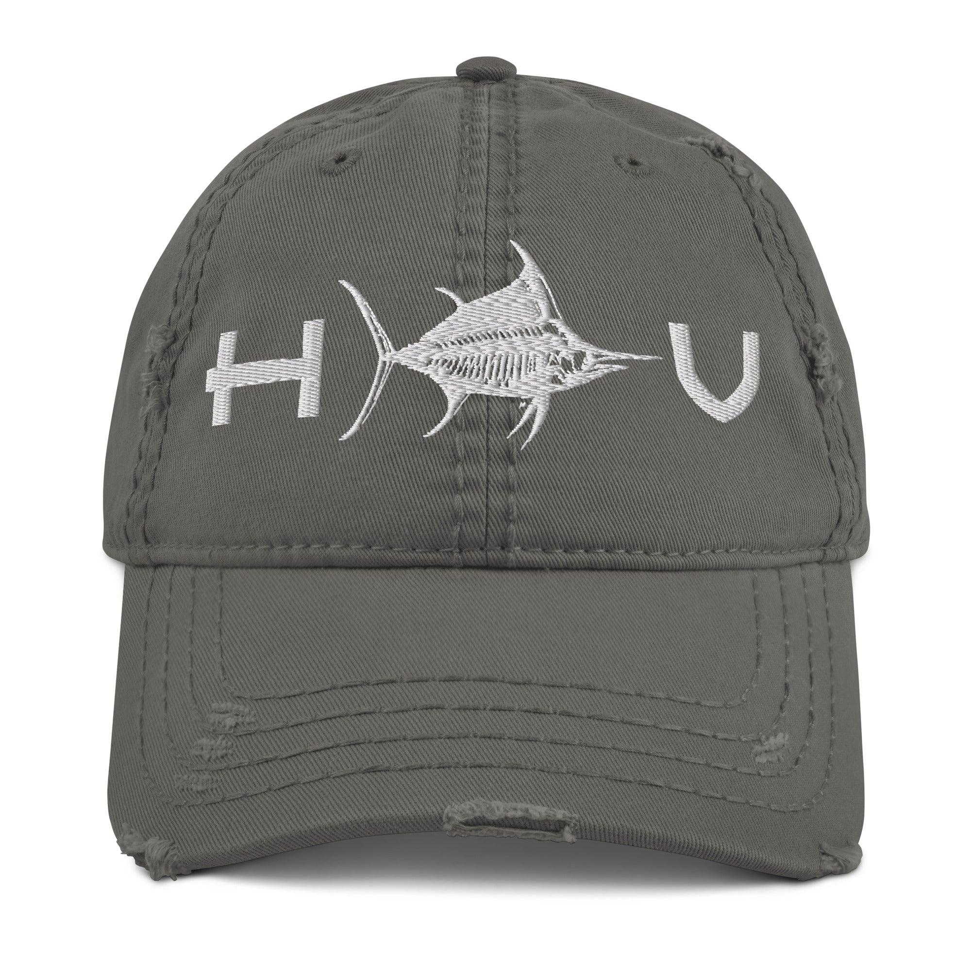 Marlin Distressed Dad Hat - Hawaiian Vikings