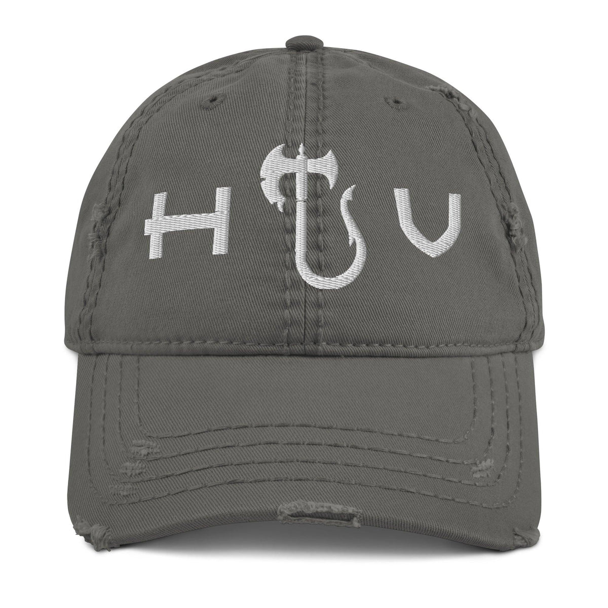 Hawaiian Vikings Hook Logo Distressed Dad Hat - Hawaiian Vikings