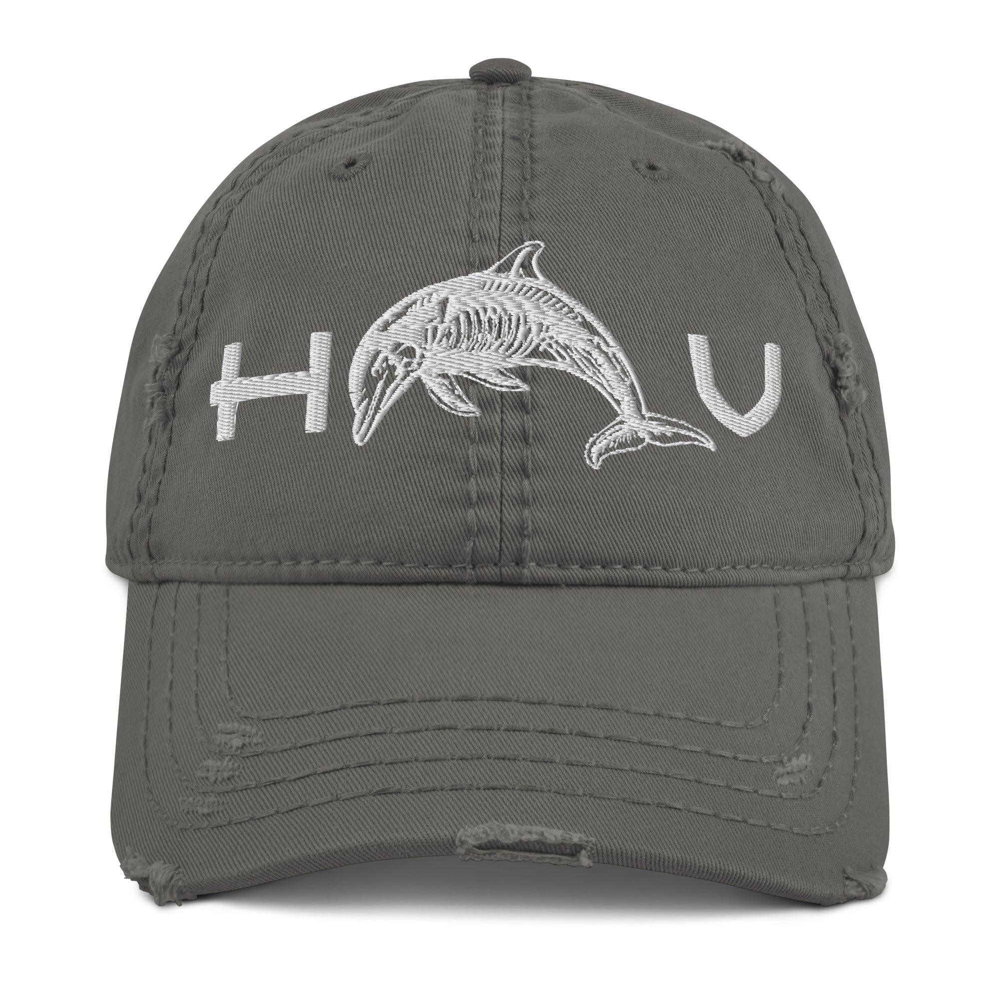 Dolphin Distressed Dad Hat - Hawaiian Vikings