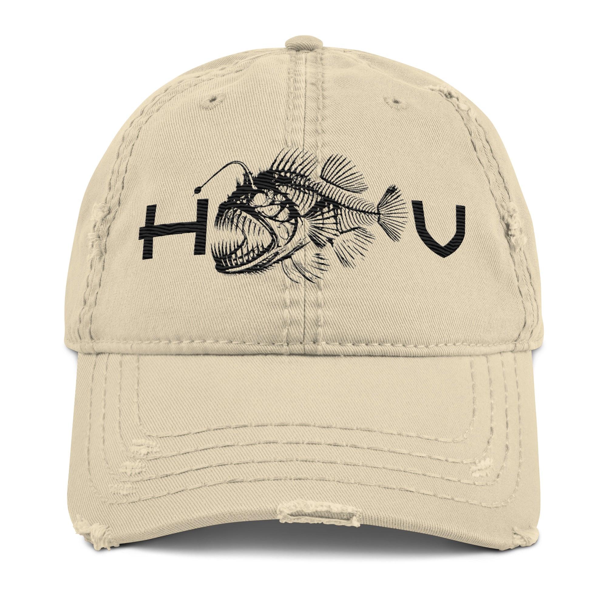 Anglerfish Distressed Dad Hat - Hawaiian Vikings