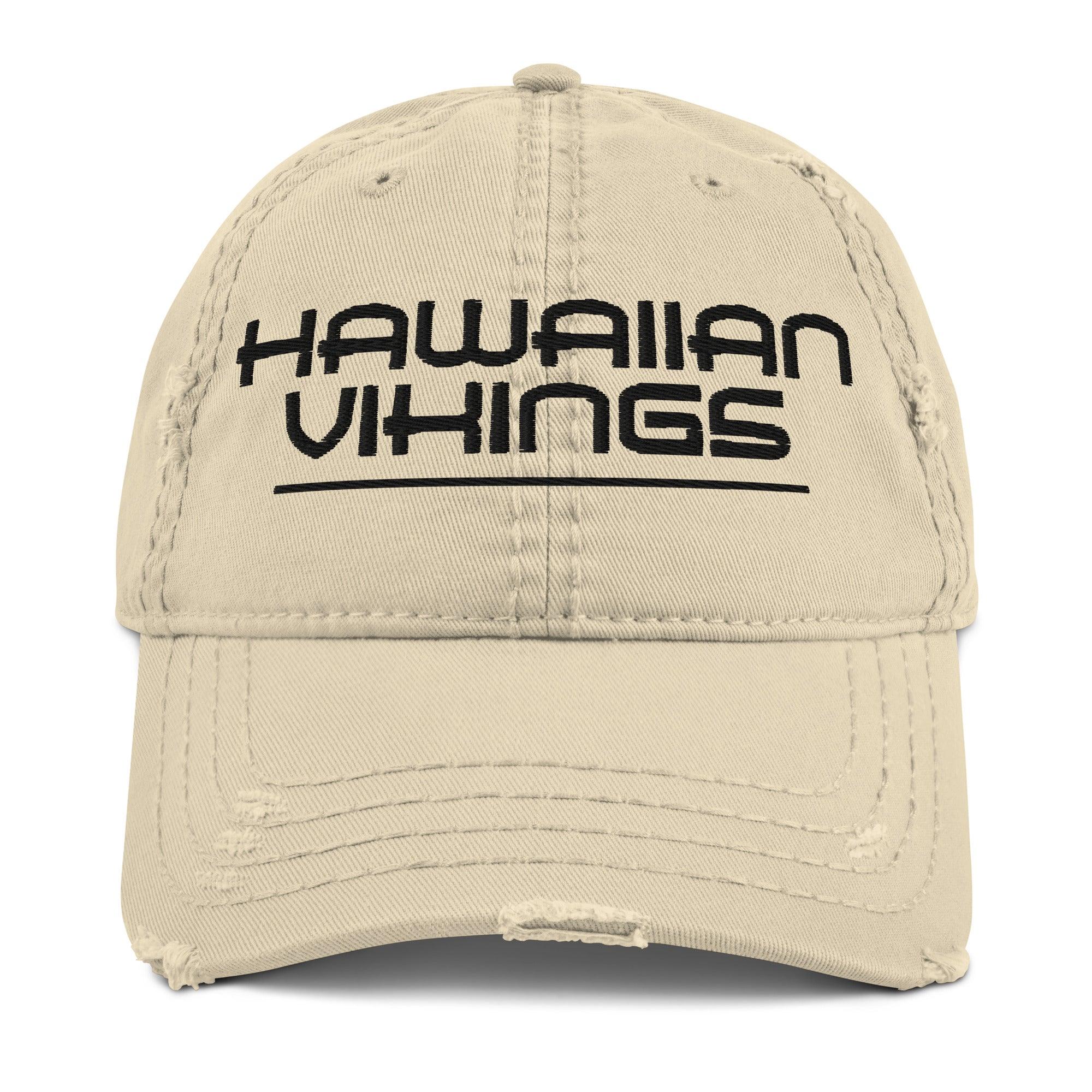 Hawaiian Vikings Distressed Dad Hat - Hawaiian Vikings