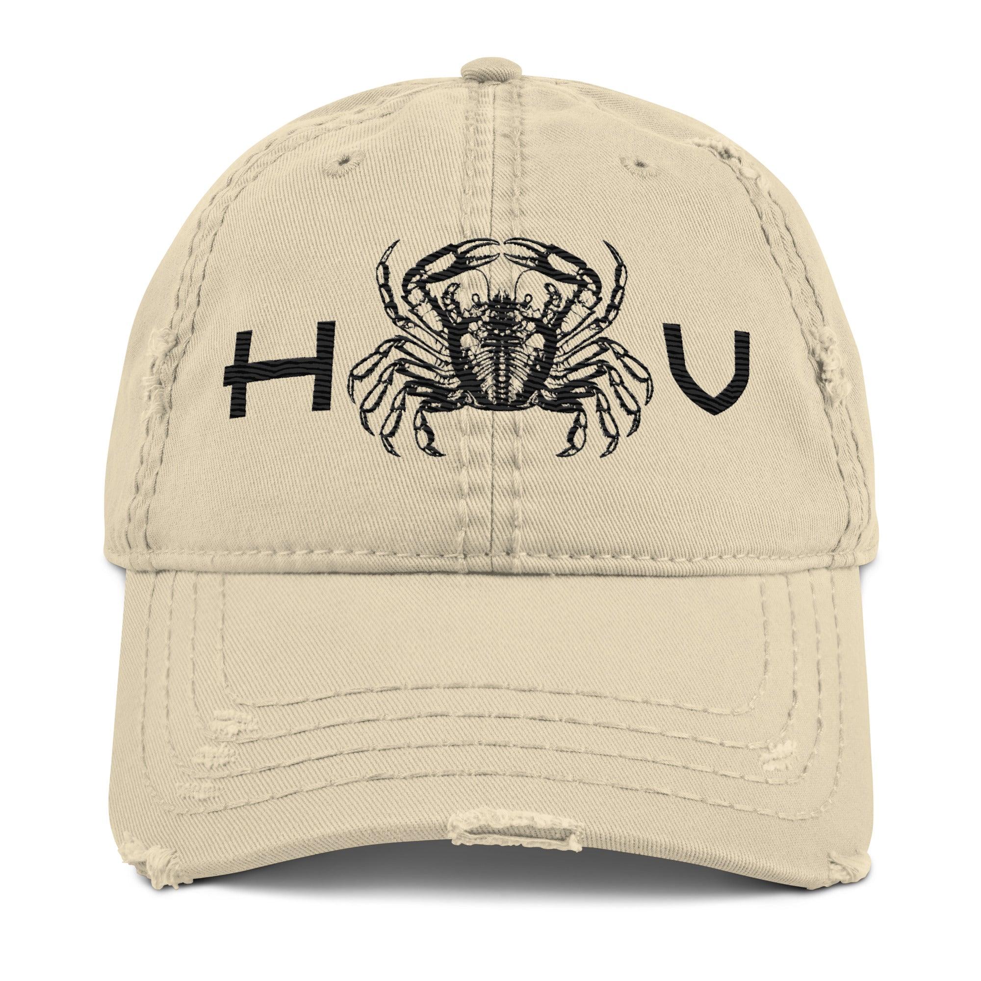 Crab Distressed Dad Hat - Hawaiian Vikings