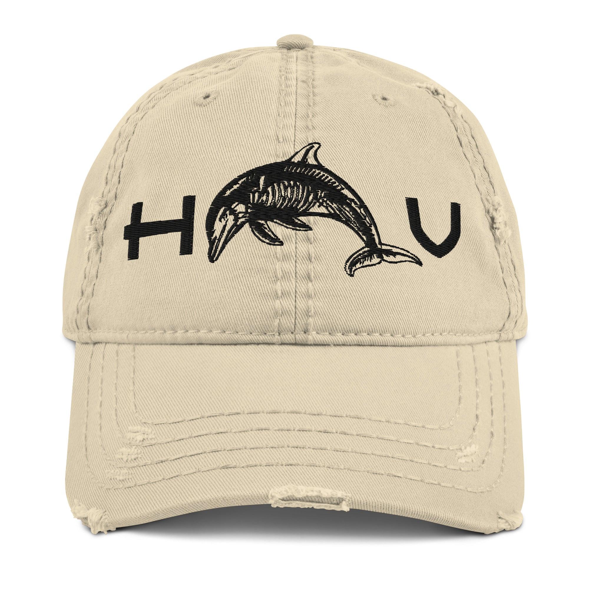 Dolphin Distressed Dad Hat - Hawaiian Vikings