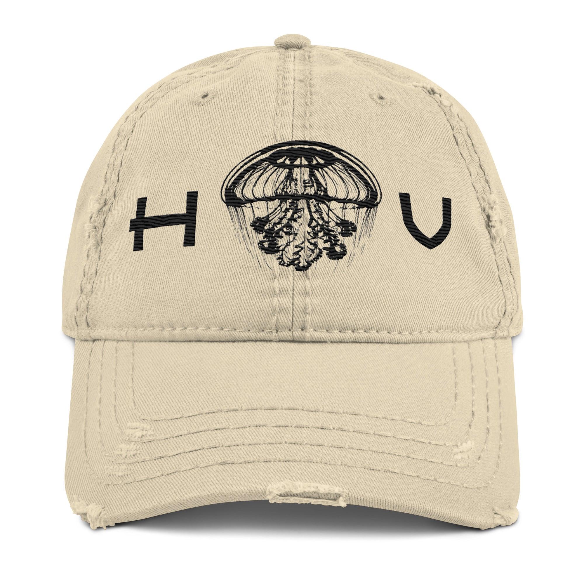 Jellyfish Distressed Dad Hat - Hawaiian Vikings