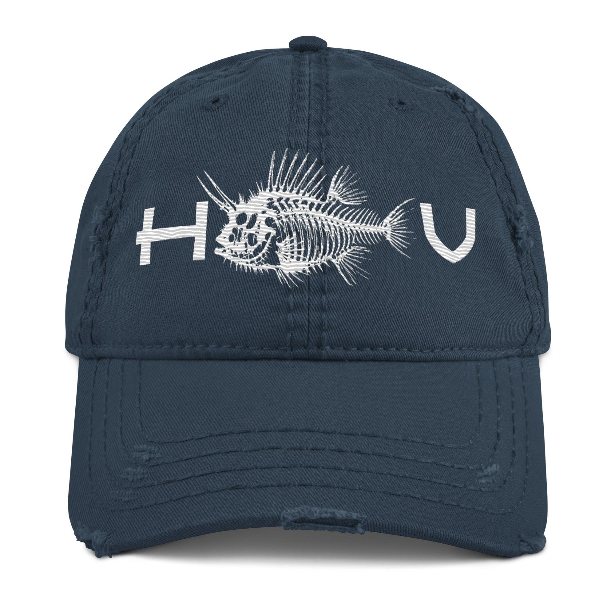 Thornback Cowfish Distressed Dad Hat - Hawaiian Vikings