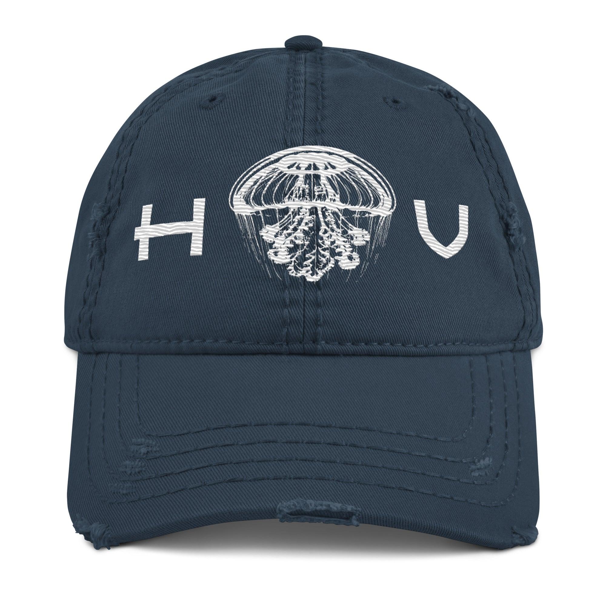 Jellyfish Distressed Dad Hat - Hawaiian Vikings