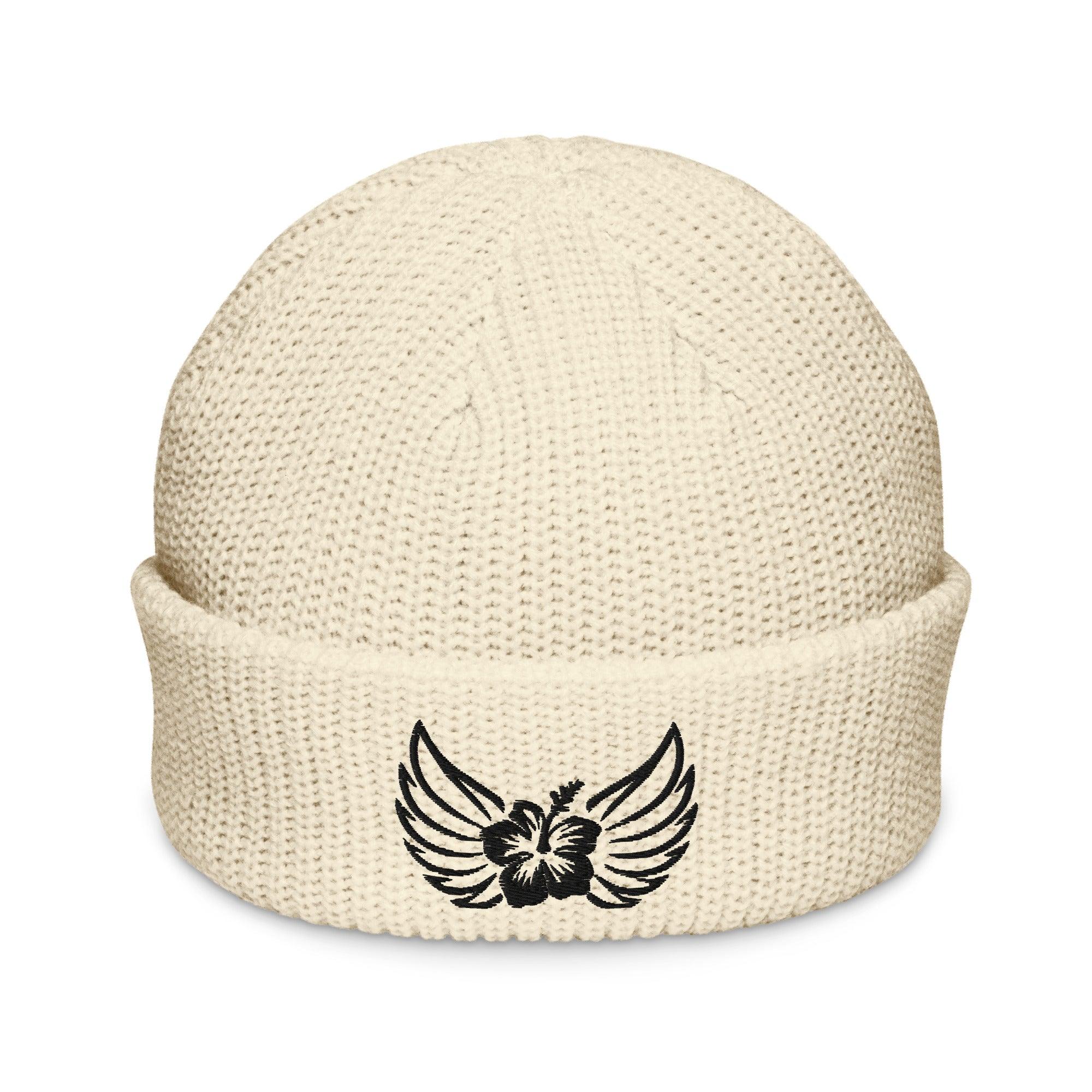 Aloha Valkyrie Wings & Hibiscus Fisherman Beanie - Hawaiian Vikings