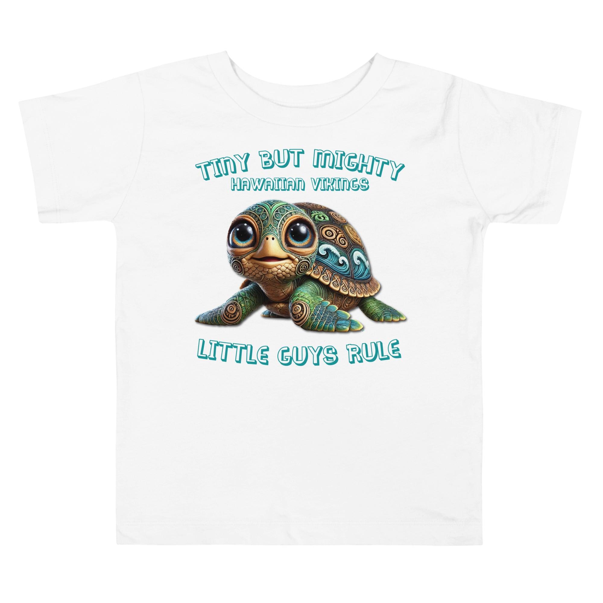 Little Guys Rule Toddler Short Sleeve Tee - Hawaiian Vikings