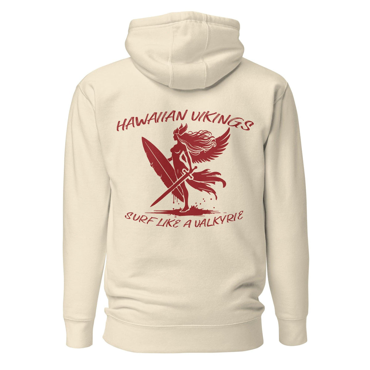 Surf Like a Valkyrie Unisex Hoodie - Hawaiian Vikings