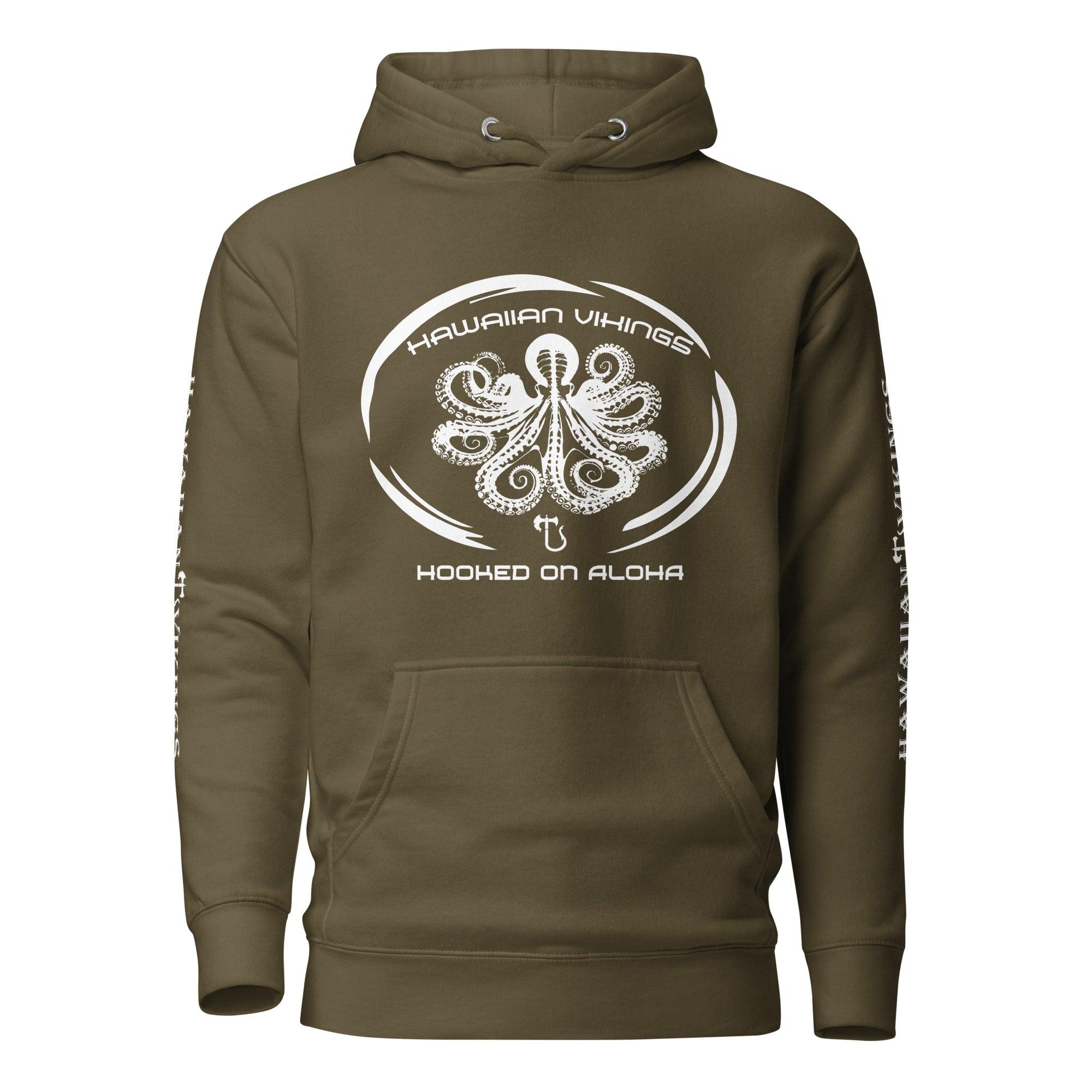 Hooked on Aloha: Octopus Unisex Hoodie - Hawaiian Vikings