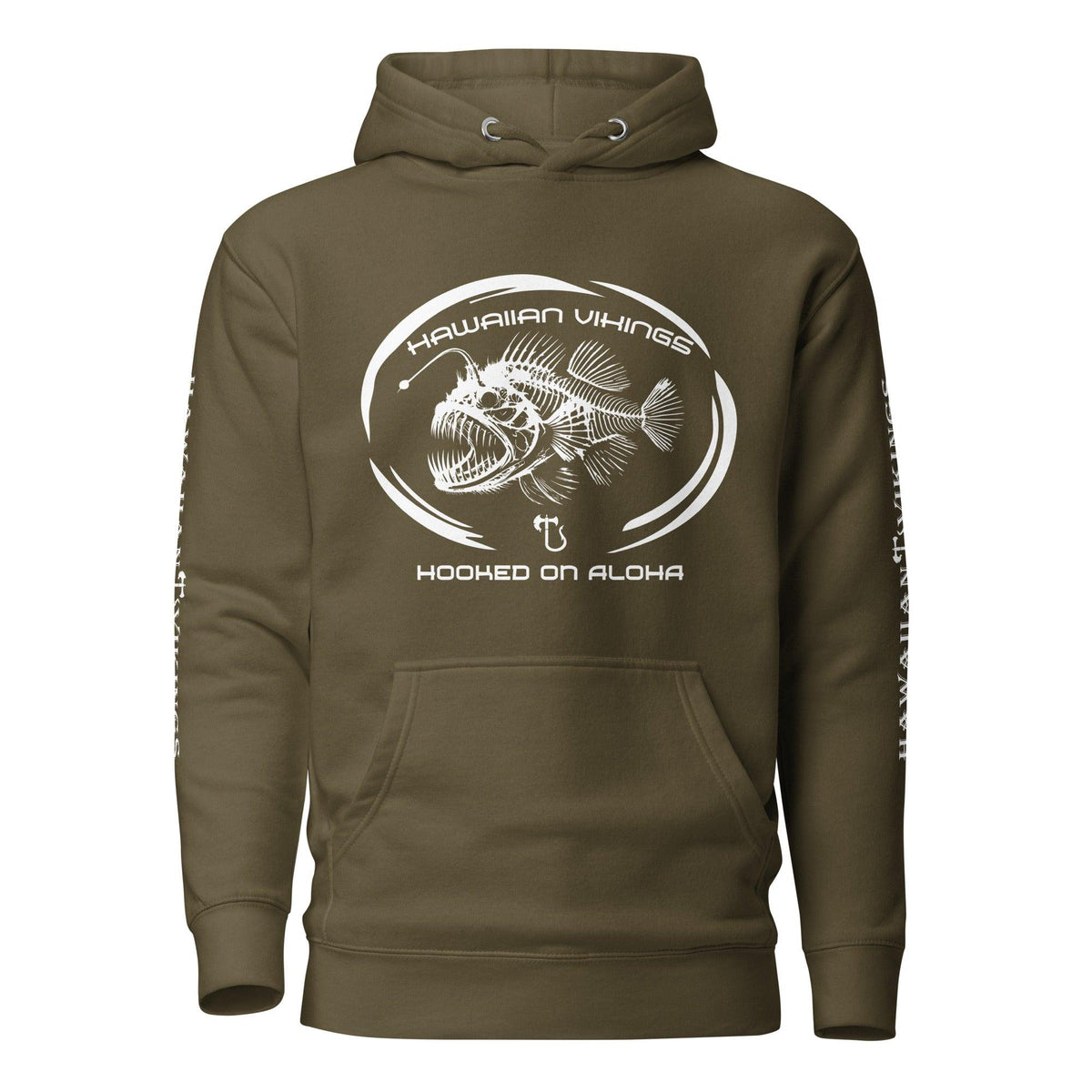 Hooked on Aloha: Anglerfish Unisex Hoodie - Hawaiian Vikings