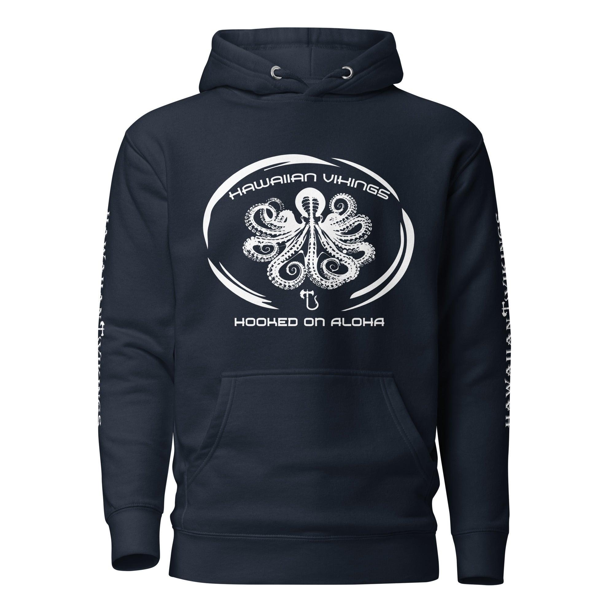 Hooked on Aloha: Octopus Unisex Hoodie - Hawaiian Vikings