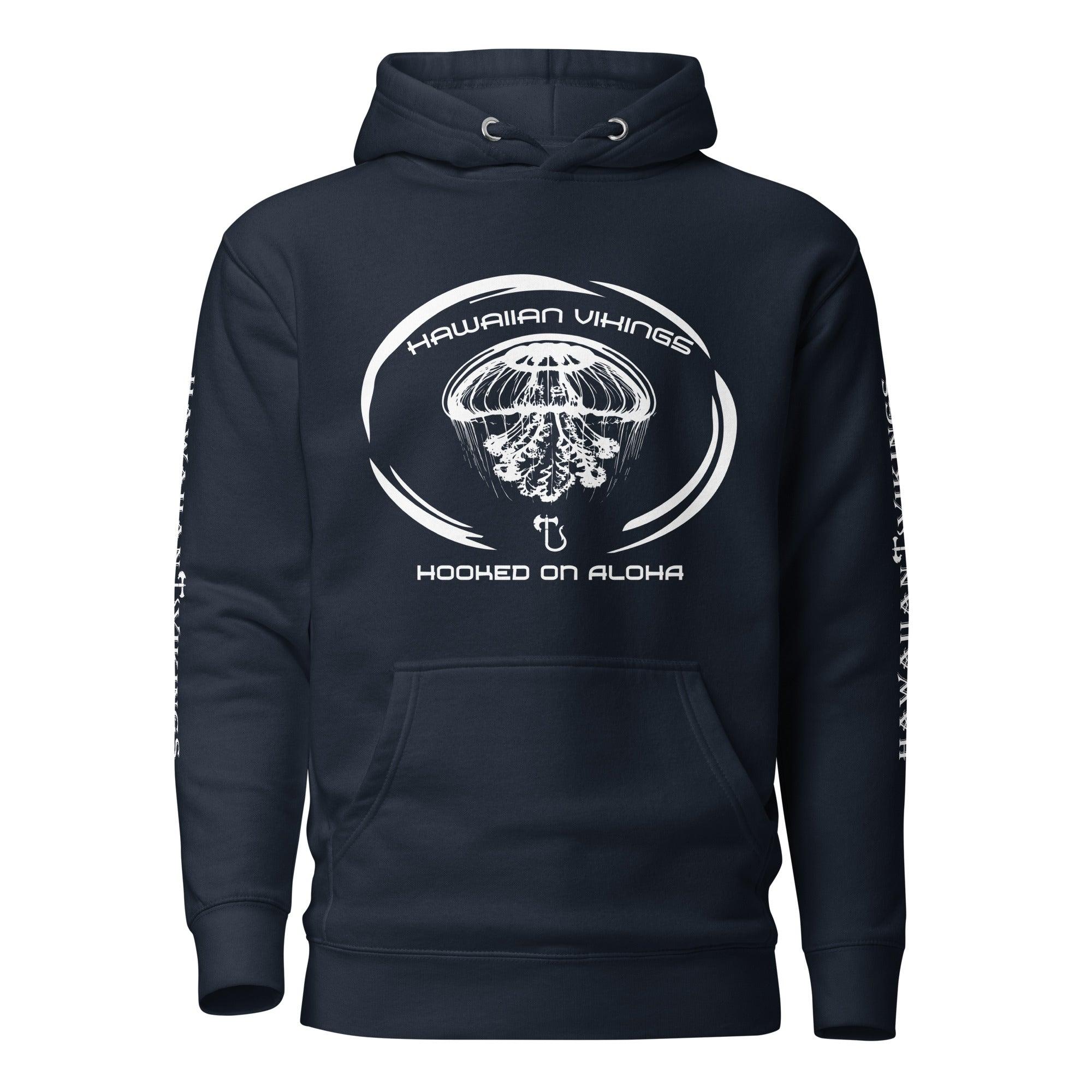 Hooked on Aloha: Jellyfish Unisex Hoodie - Hawaiian Vikings