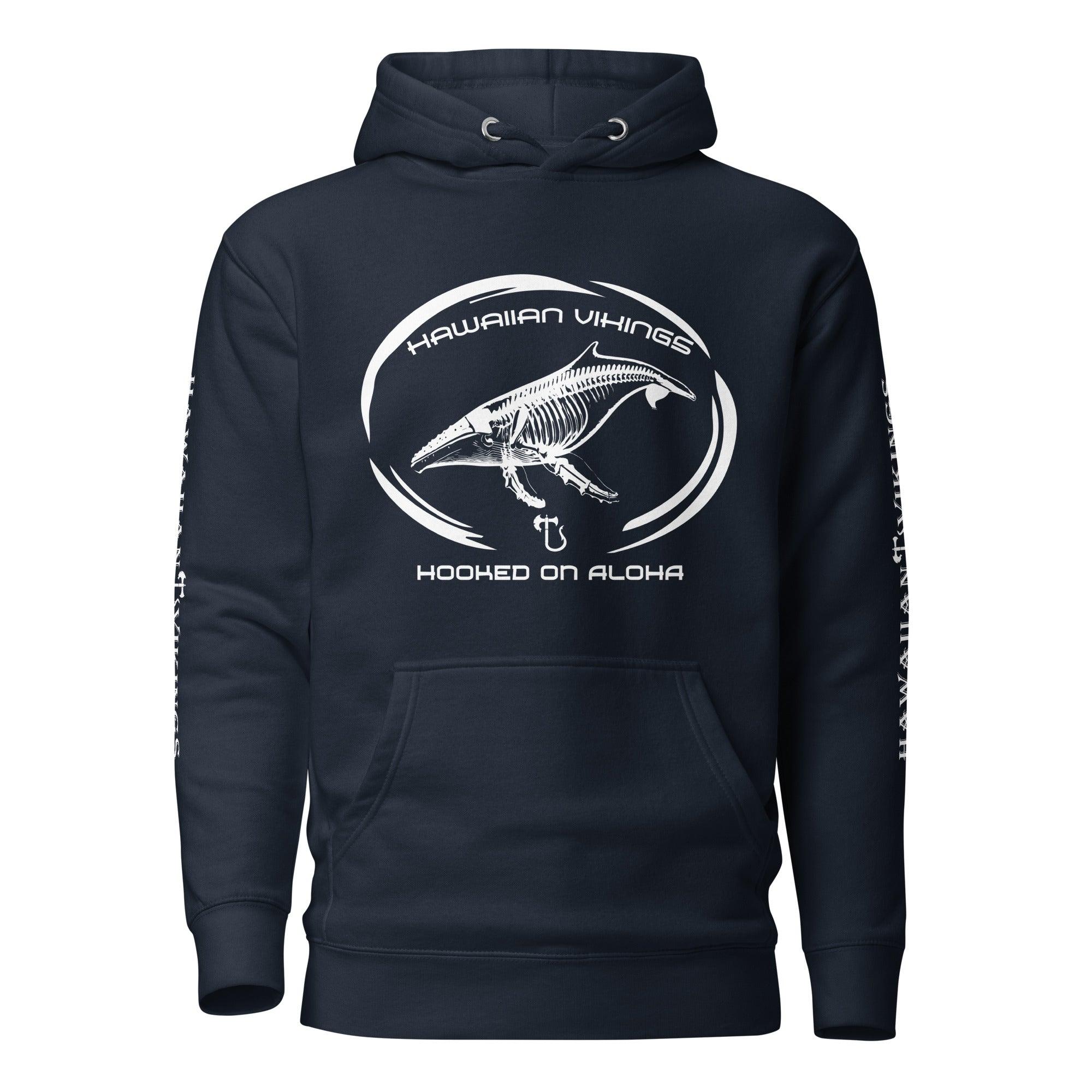 Hooked on Aloha: Humpback Whale Unisex Hoodie - Hawaiian Vikings