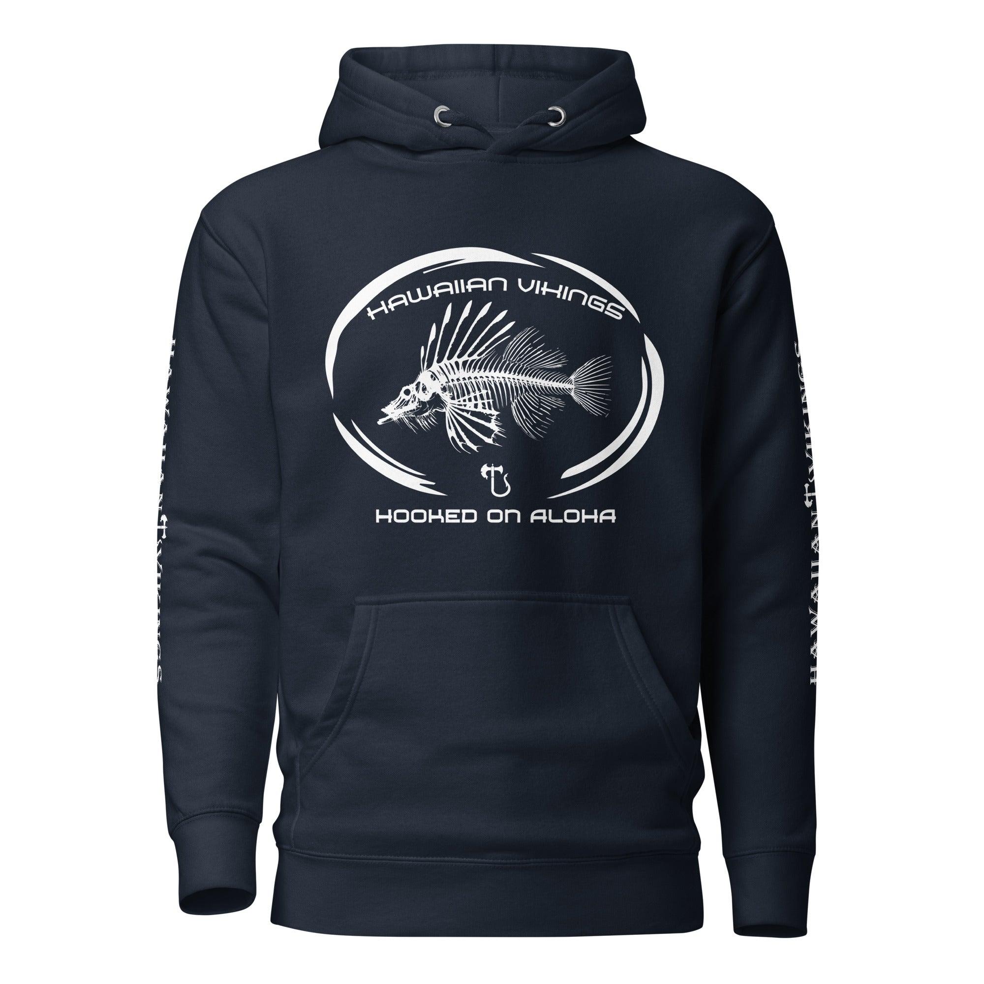 Hooked on Aloha: Dragonfish Unisex Hoodie - Hawaiian Vikings