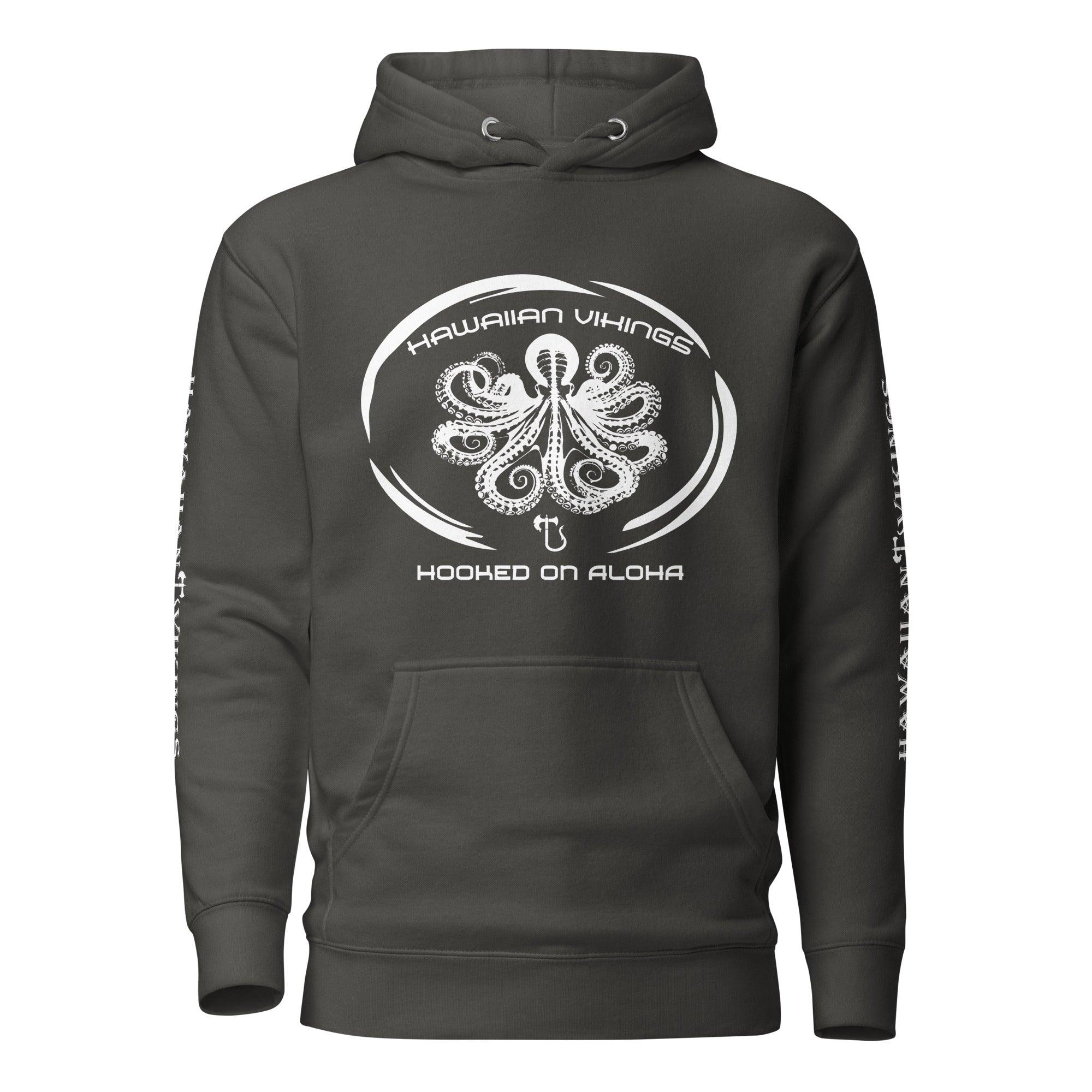 Hooked on Aloha: Octopus Unisex Hoodie - Hawaiian Vikings