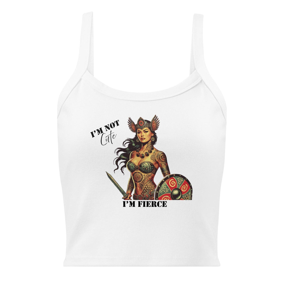 I&#39;m Not Cute, I&#39;m Fierce Women’s micro-rib tank top - Hawaiian Vikings