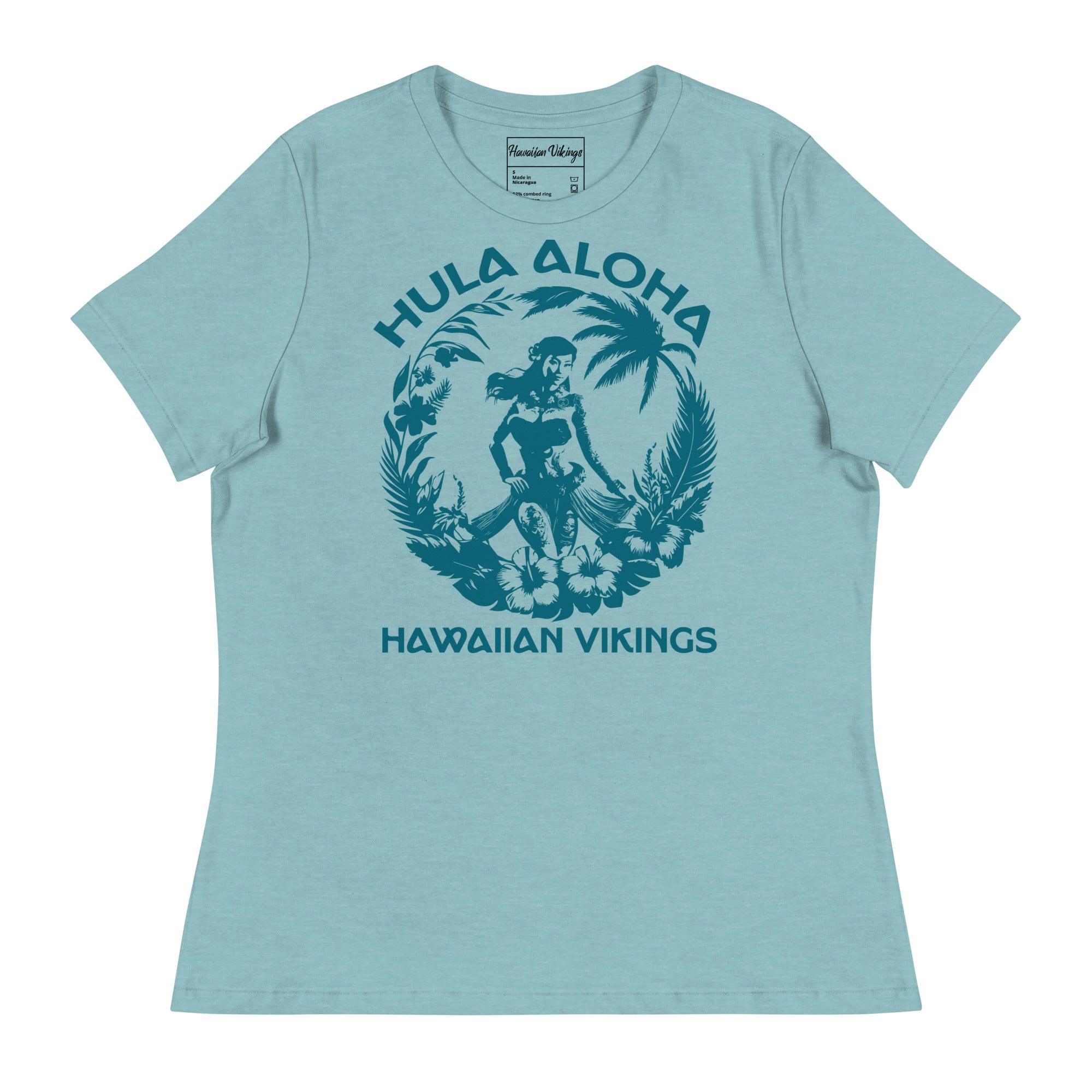 Hula Aloha Women's Relaxed T-Shirt - Hawaiian Vikings