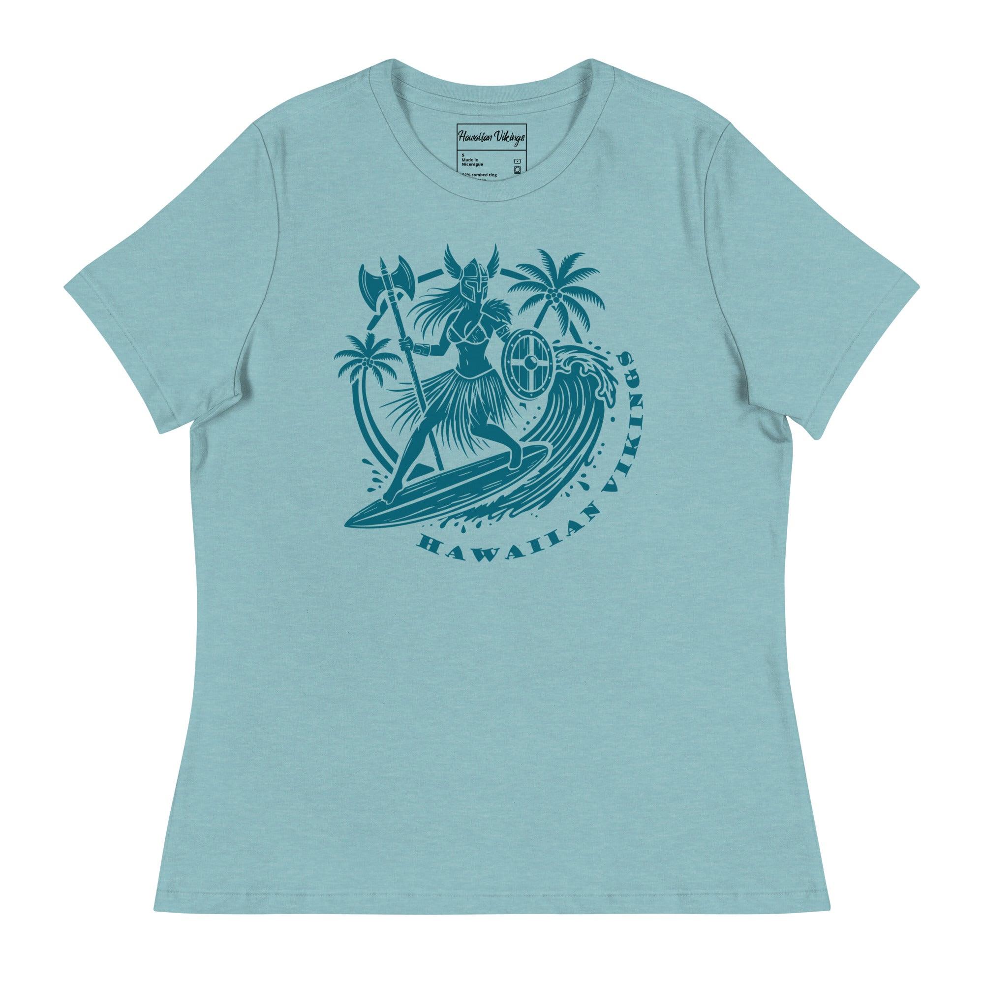 Freyja Surfing Women's Relaxed T-Shirt - Hawaiian Vikings