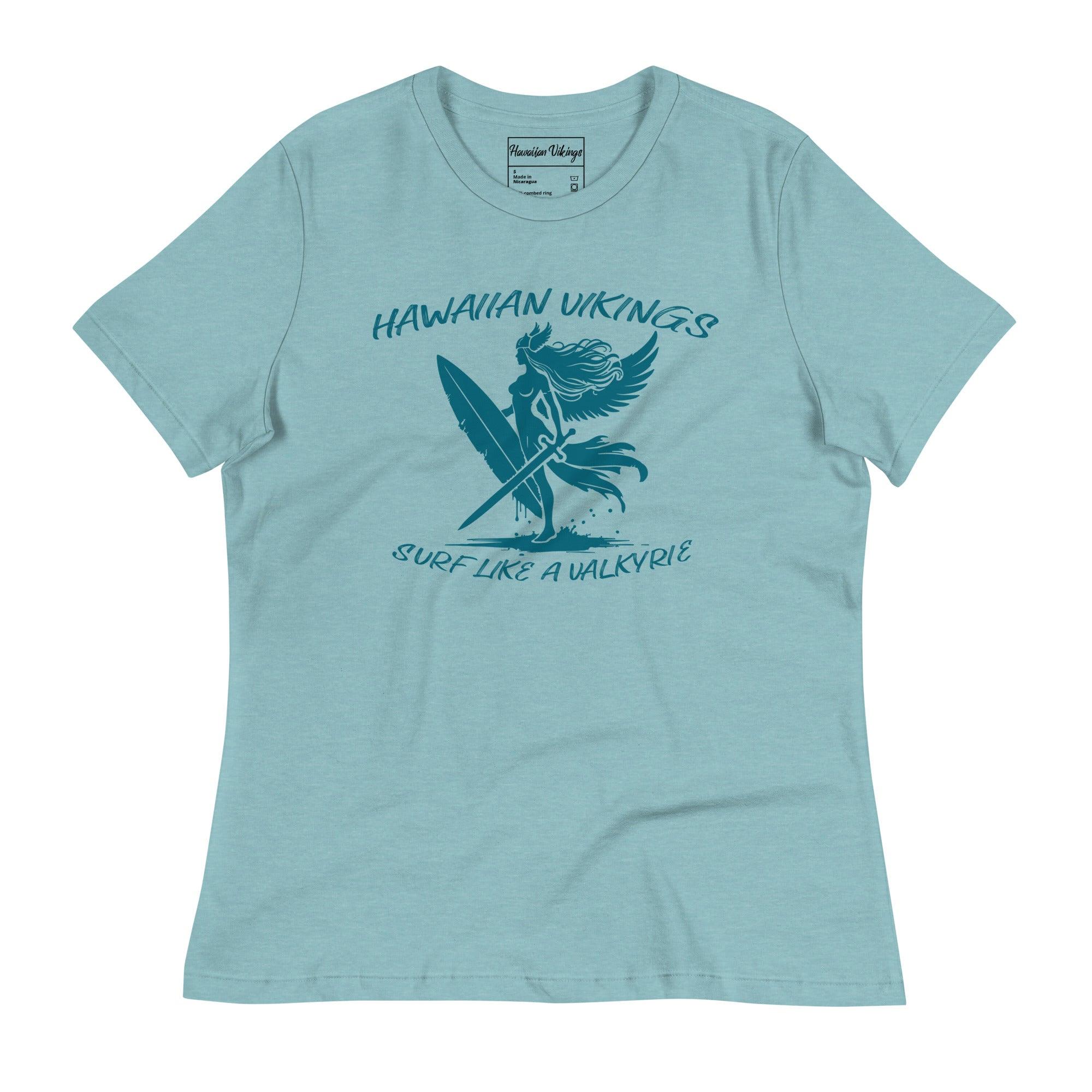 Surf Like a Valkyrie Women's Relaxed T-Shirt - Hawaiian Vikings