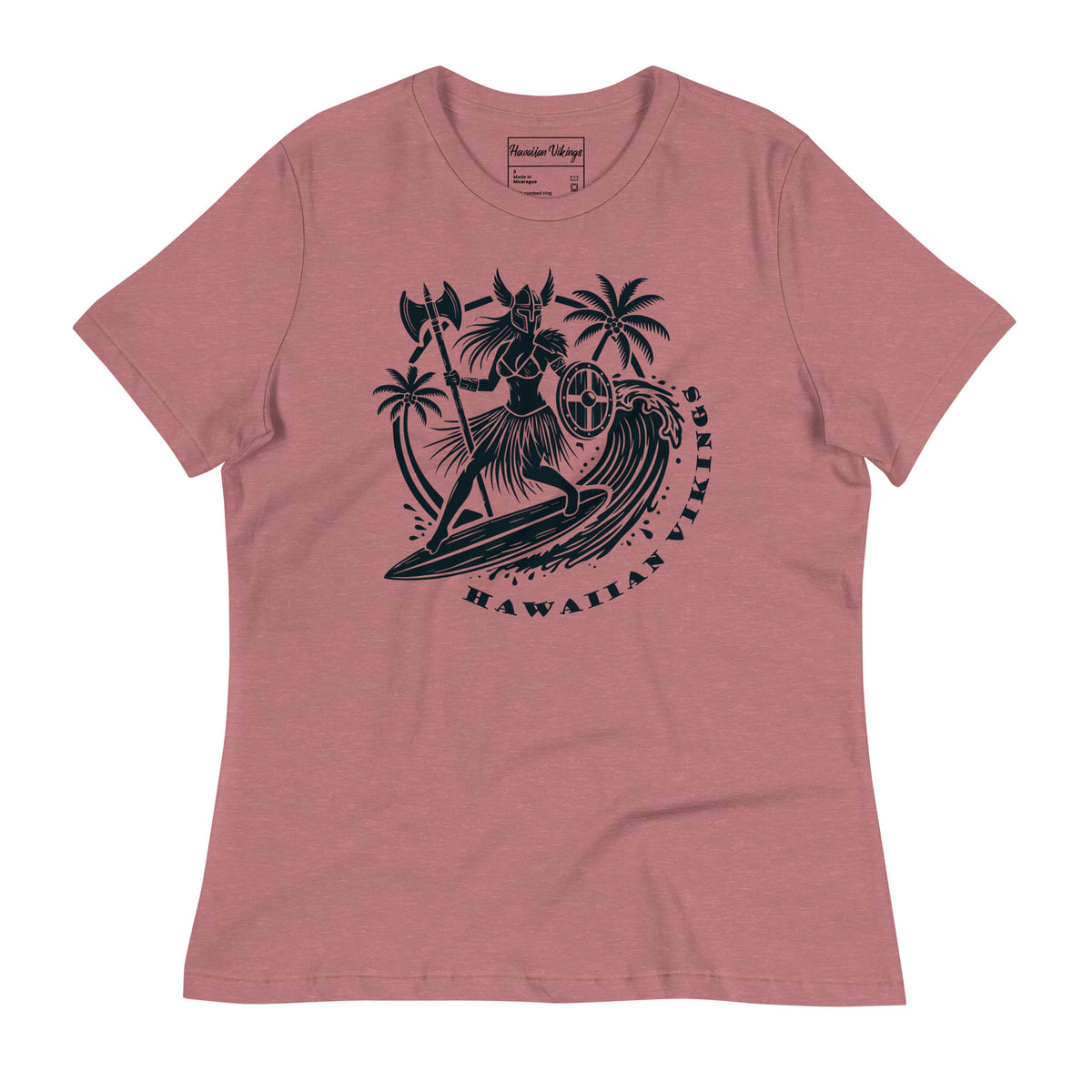 Freyja Surfing Women&#39;s Relaxed T-Shirt - Hawaiian Vikings