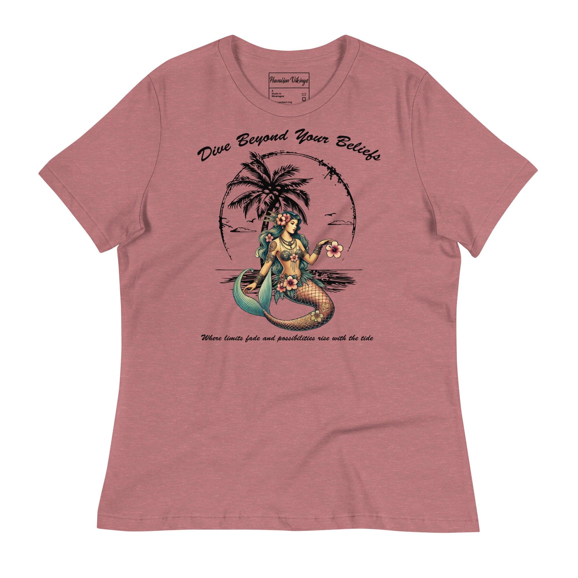 Dive Beyond Your Beliefs Women's Relaxed T-Shirt - Hawaiian Vikings