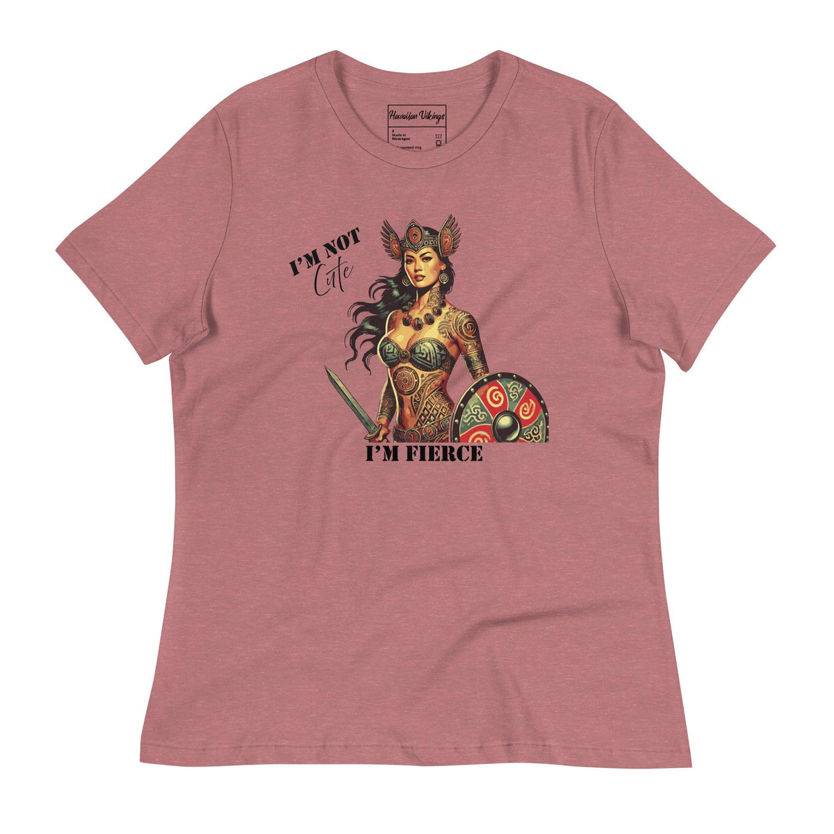 I&#39;m Not Cute, I&#39;m Fierce Women&#39;s Relaxed T-Shirt - Hawaiian Vikings