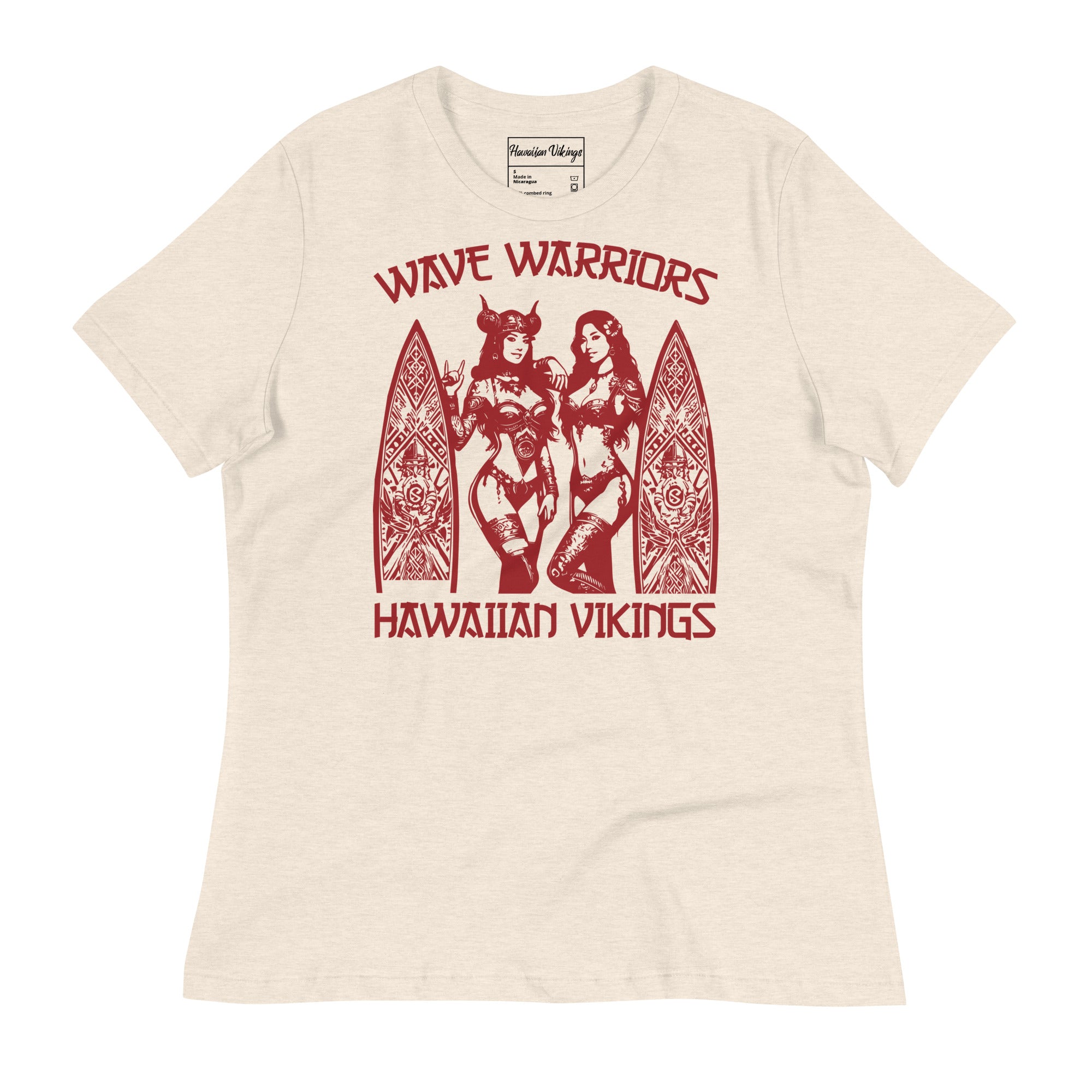 Wave Warriors Women's Relaxed T-Shirt - Hawaiian Vikings