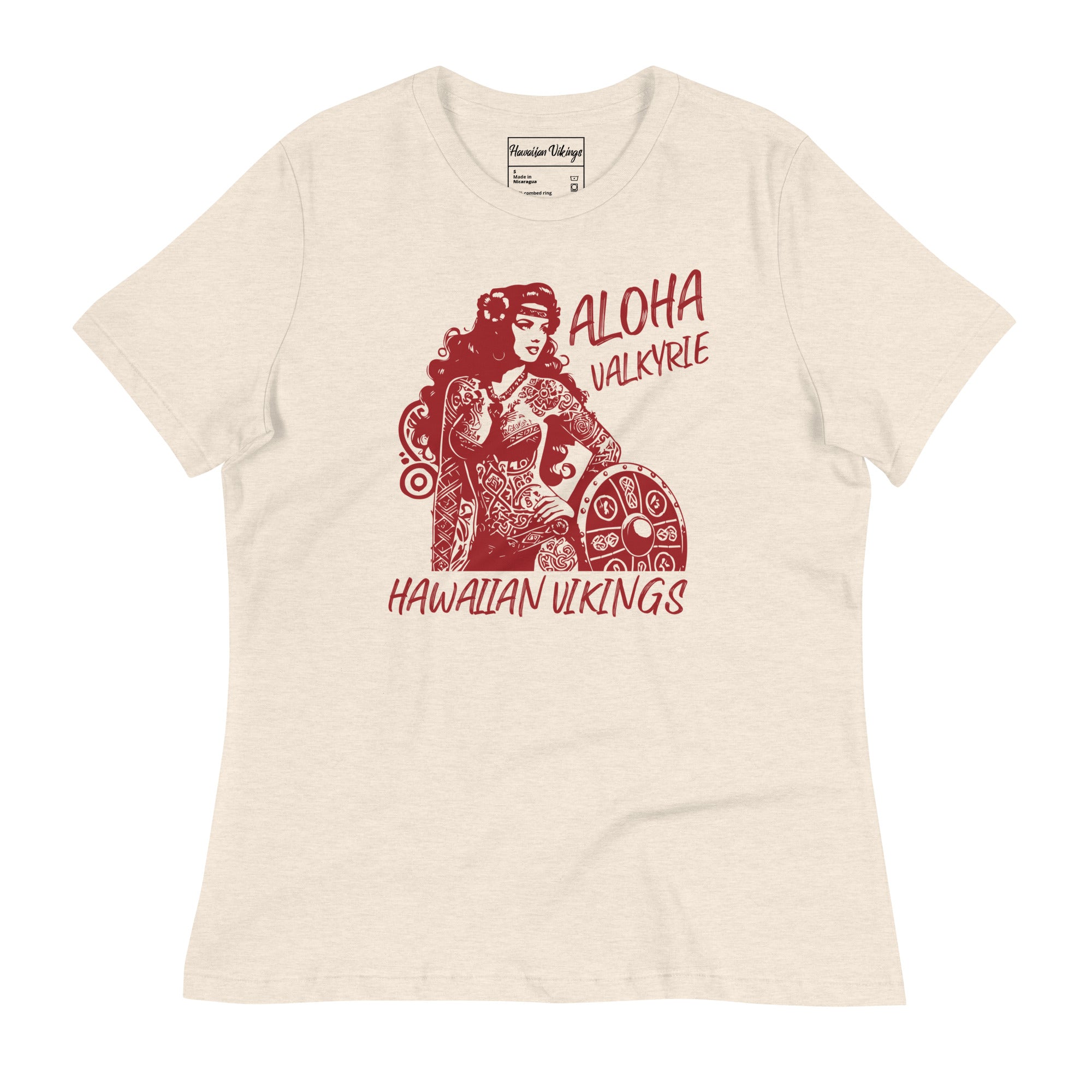 Sexy Shield Maiden Women's Relaxed T-Shirt - Hawaiian Vikings