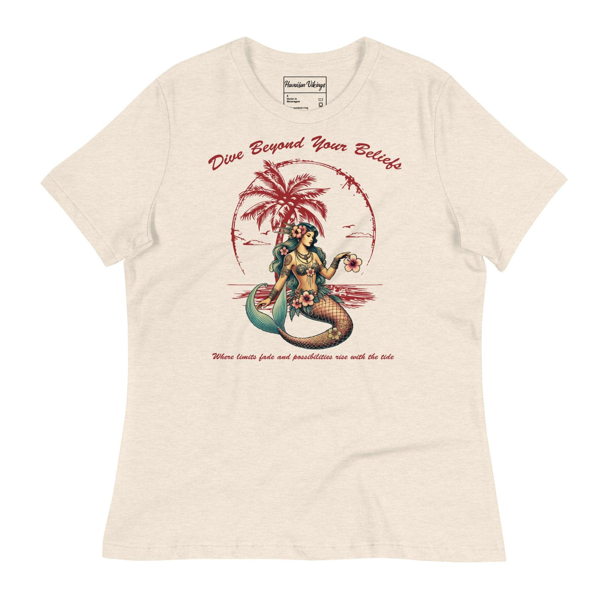 Dive Beyond Your Beliefs Women&#39;s Relaxed T-Shirt - Hawaiian Vikings